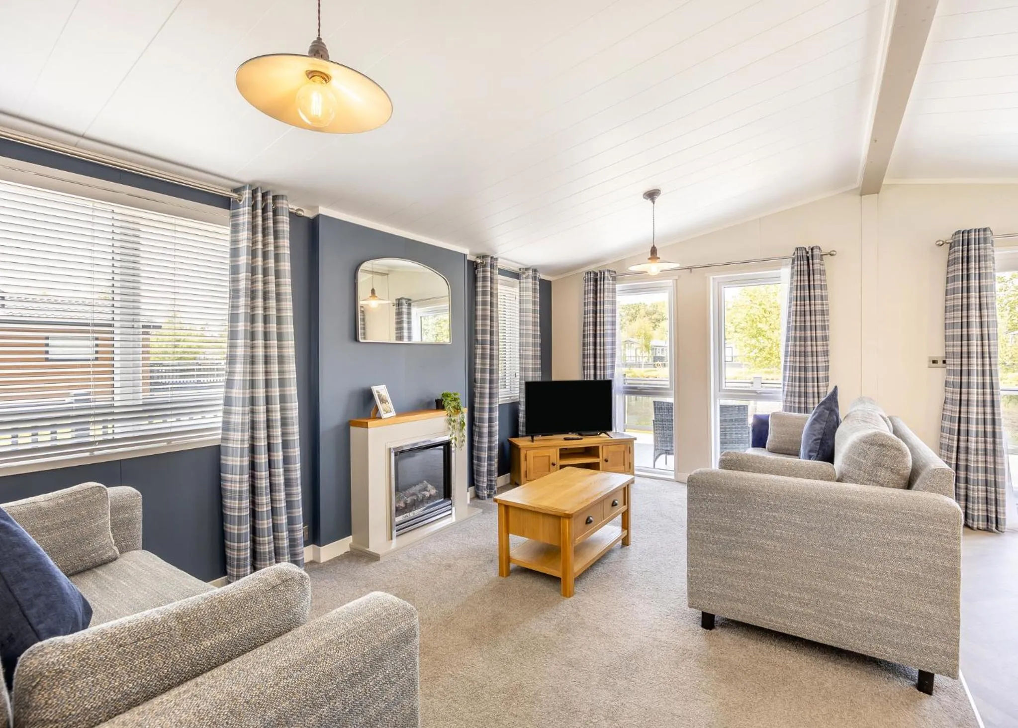 Property building in Woodhall Country Park Lodges