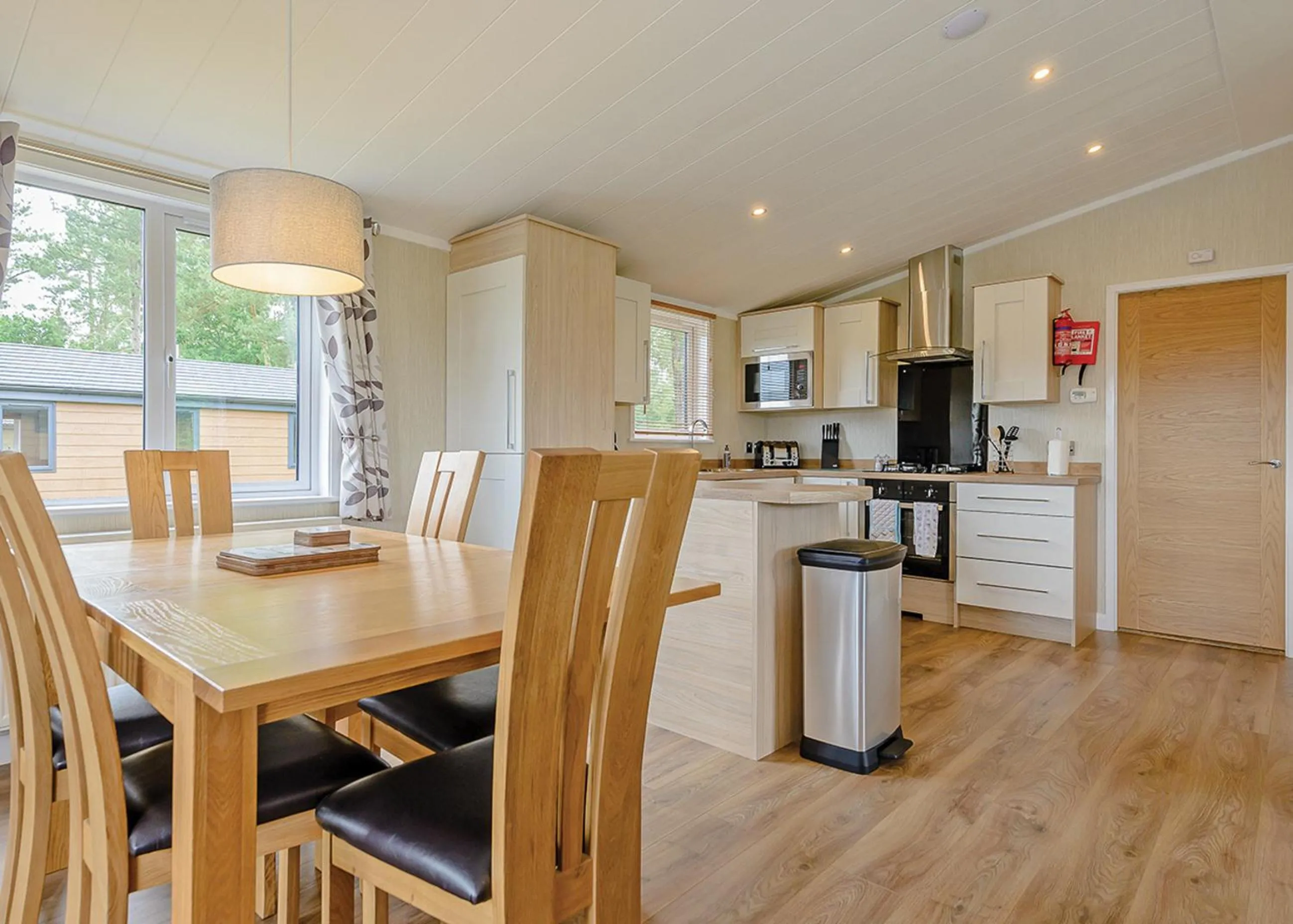 Property building in Woodhall Country Park Lodges