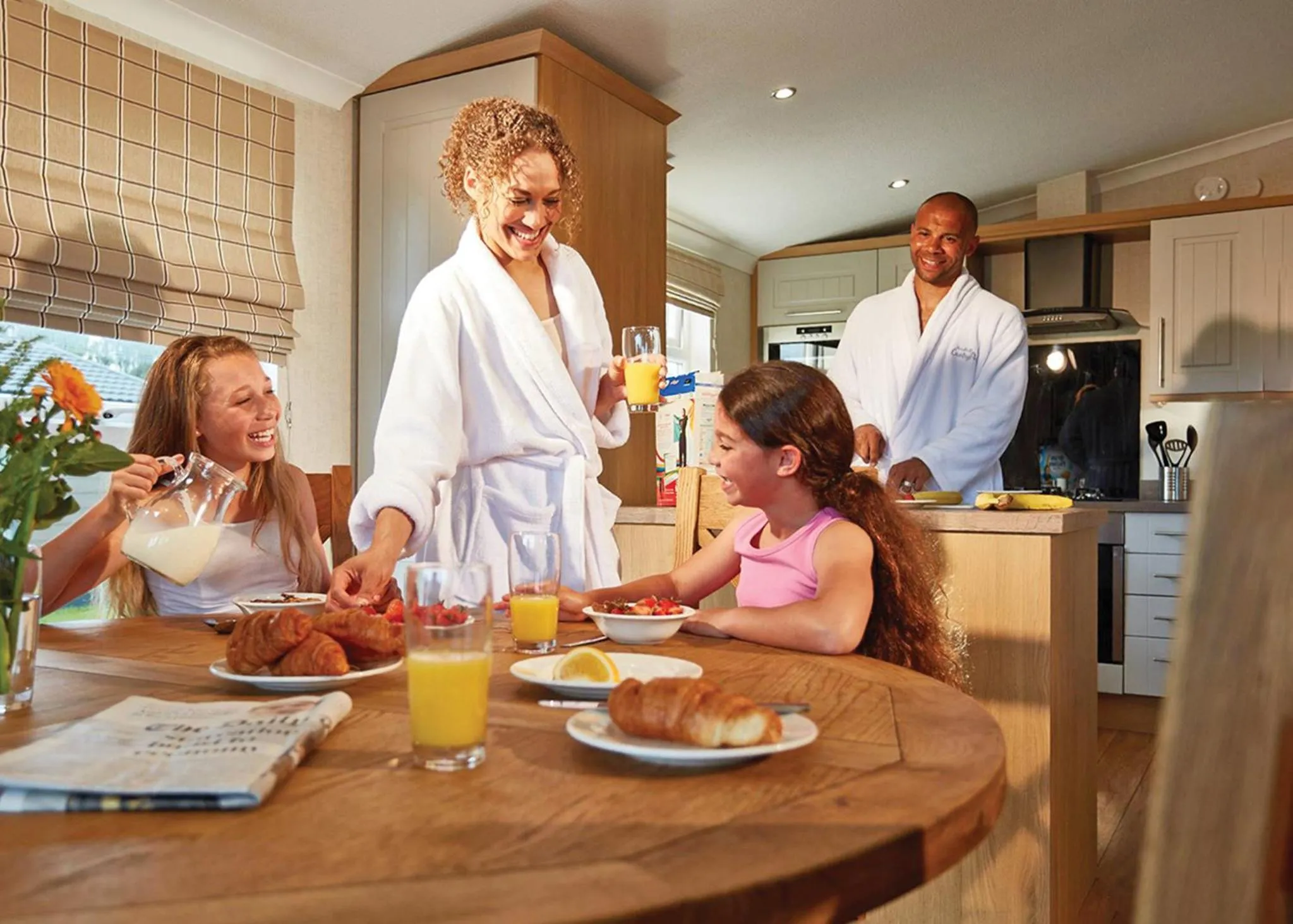 Property building in Woodhall Country Park Lodges