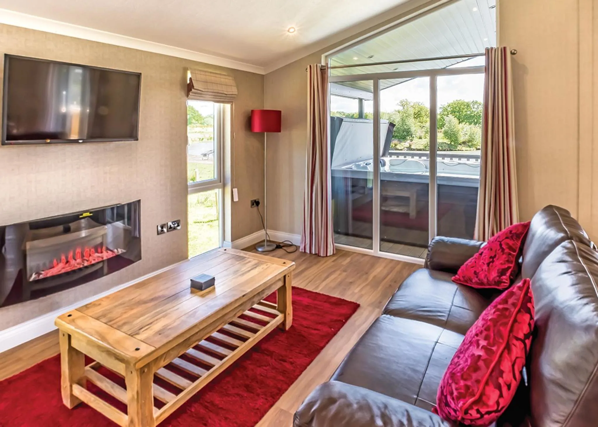 Property building in Woodhall Country Park Lodges