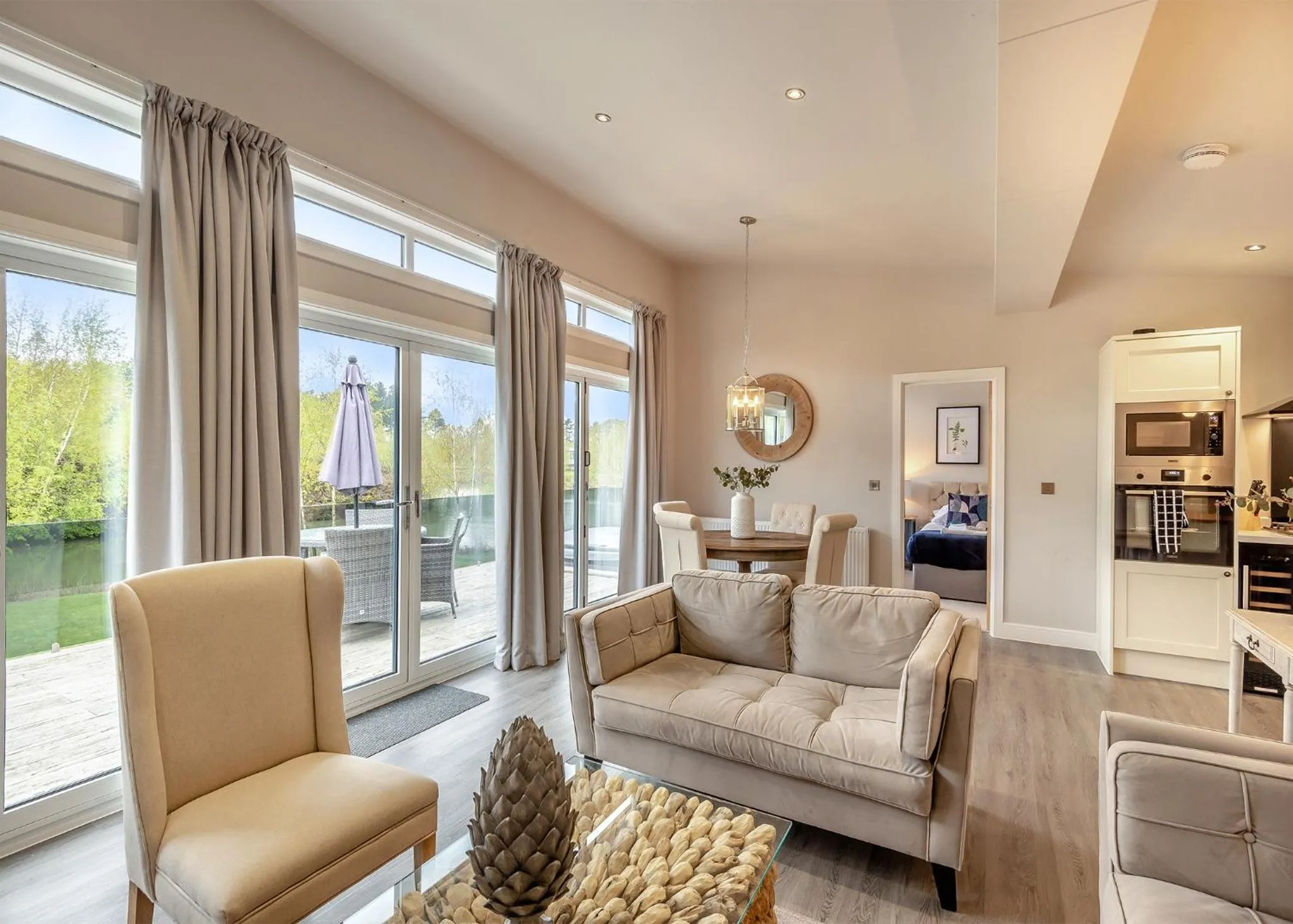 Property building in Woodhall Country Park Lodges