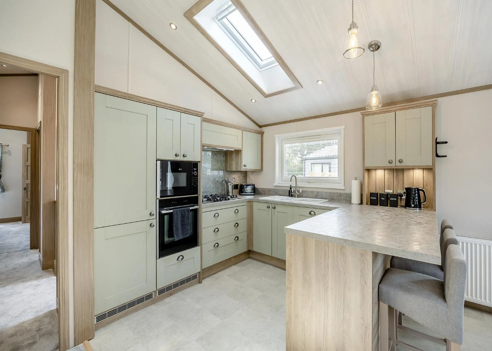 Property building in Woodhall Country Park Lodges