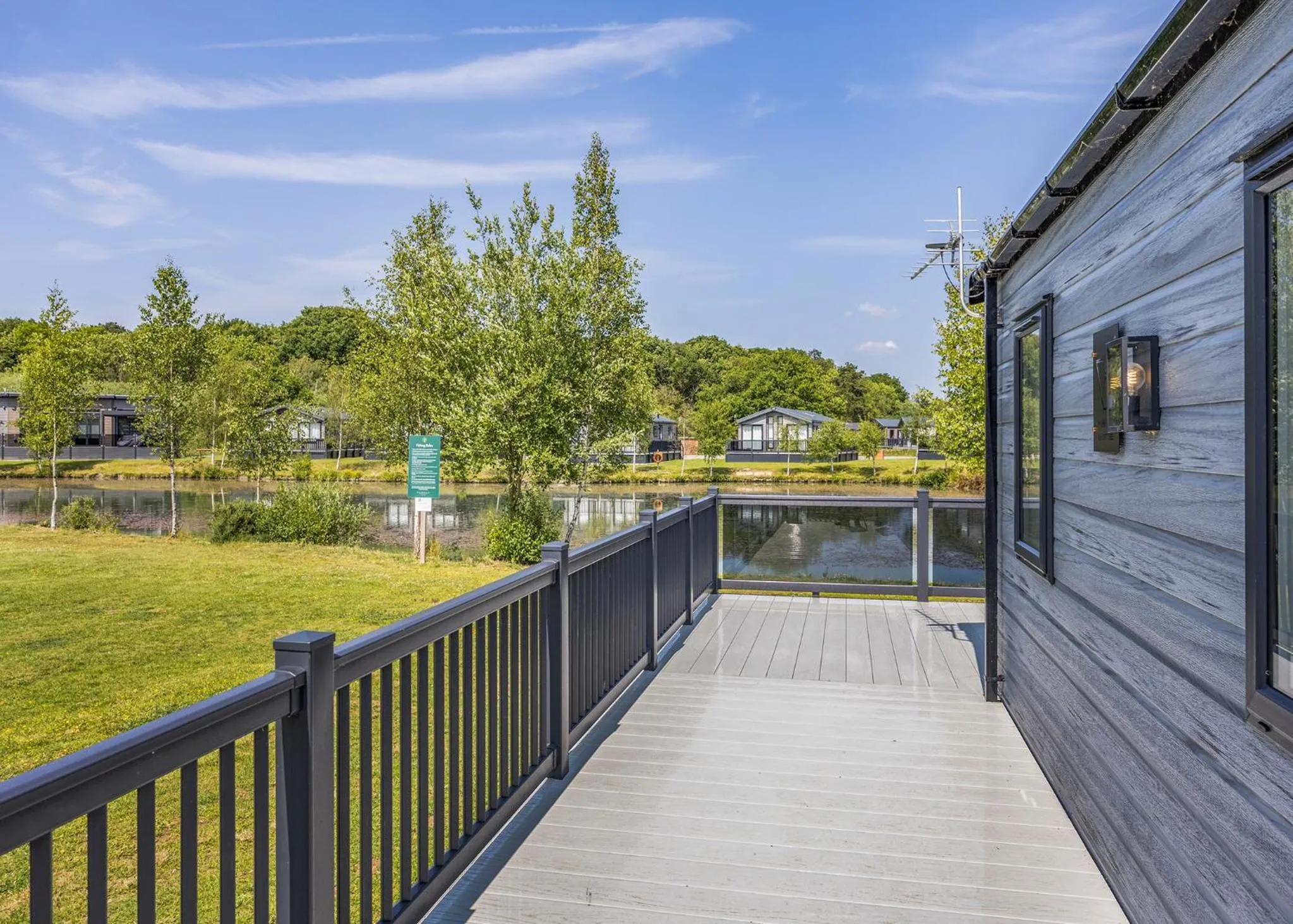 Property building in Woodhall Country Park Lodges