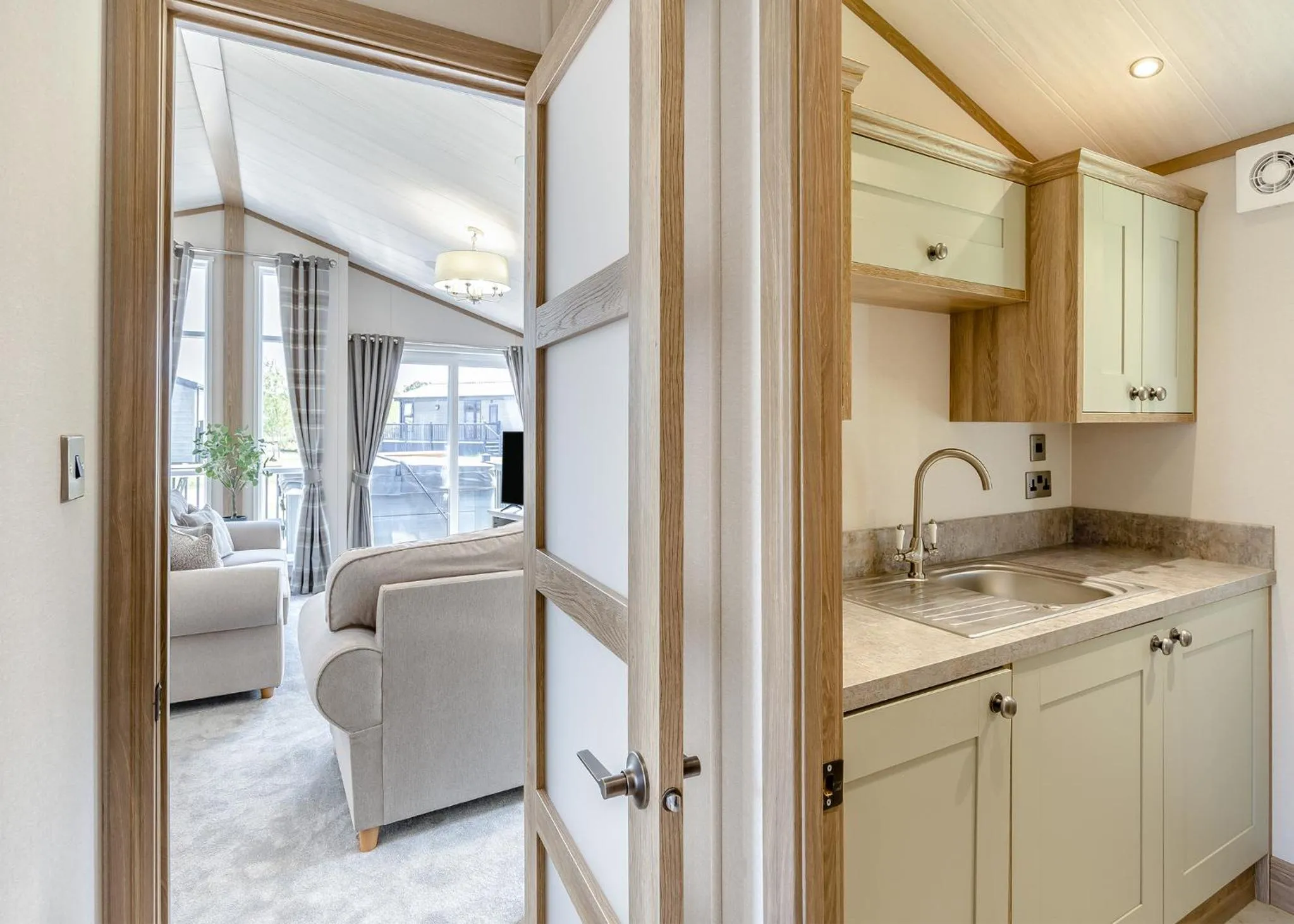 Property building in Woodhall Country Park Lodges