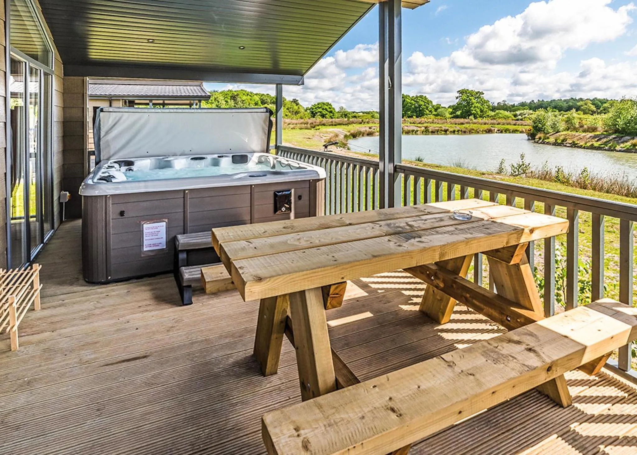 Property building in Woodhall Country Park Lodges