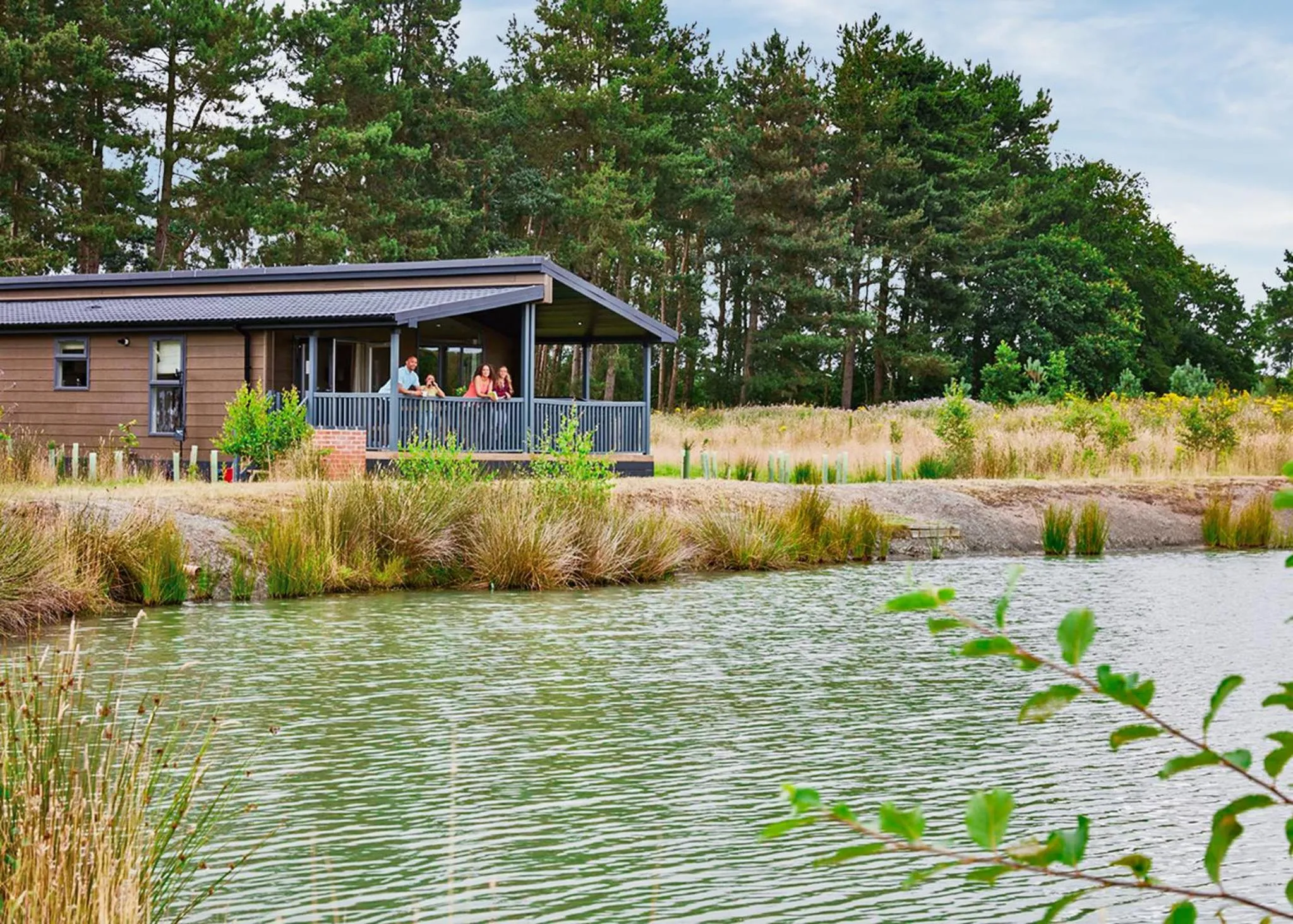 Property building in Woodhall Country Park Lodges