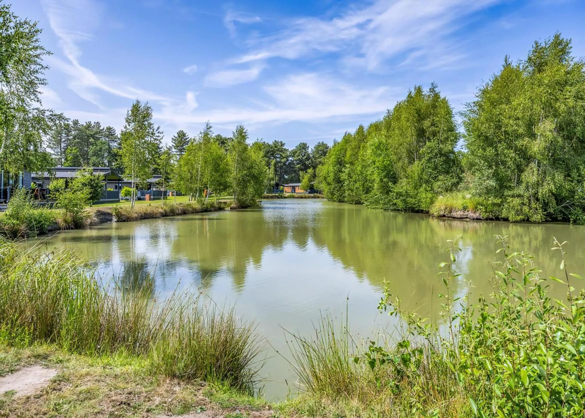 Property building in Woodhall Country Park Lodges