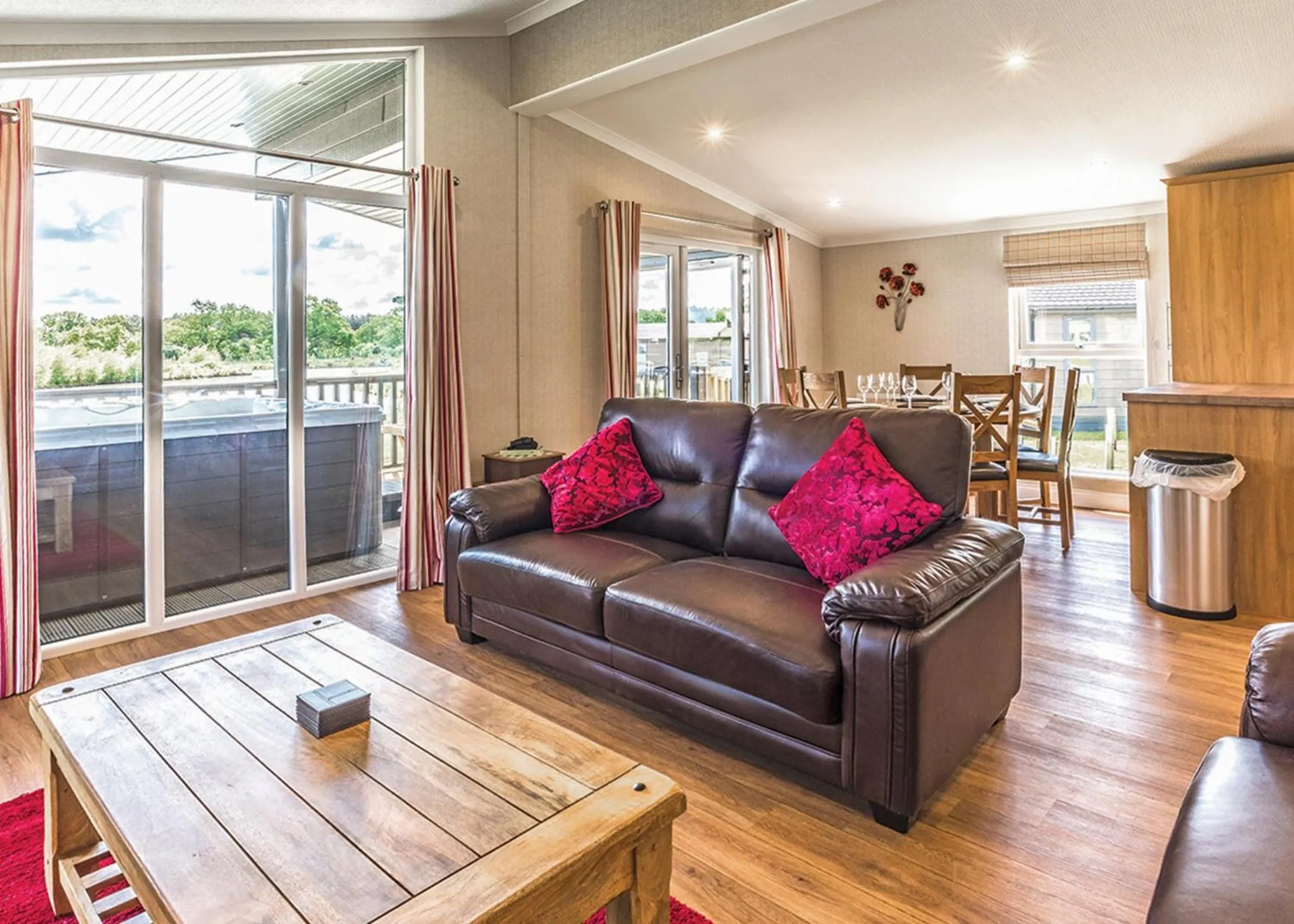 Property building in Woodhall Country Park Lodges