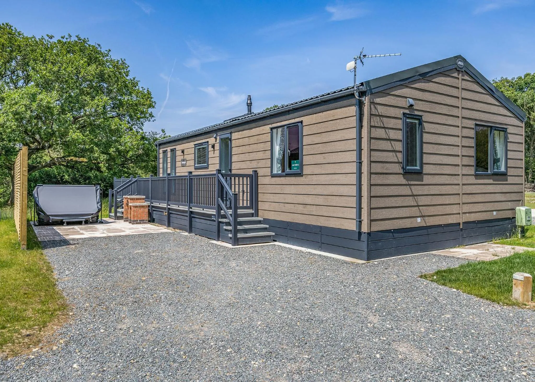 Property building in Woodhall Country Park Lodges