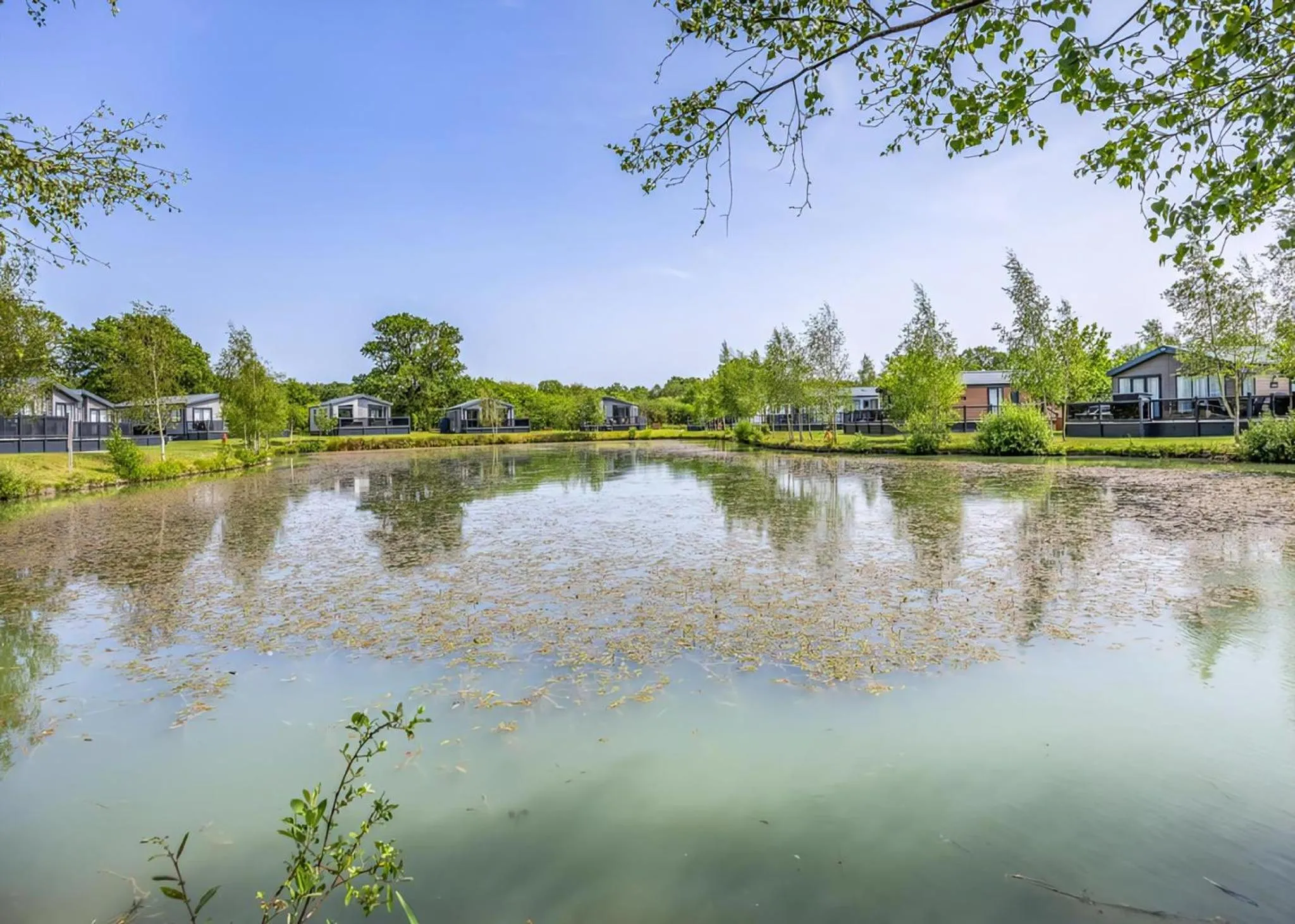 Property building in Woodhall Country Park Lodges