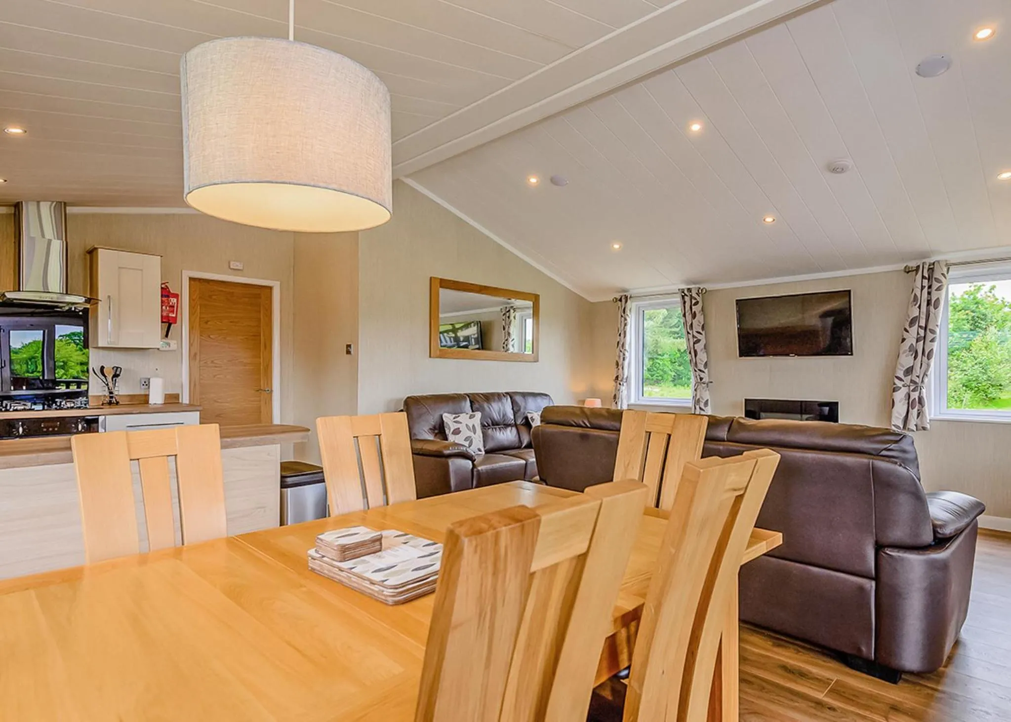 Property building in Woodhall Country Park Lodges