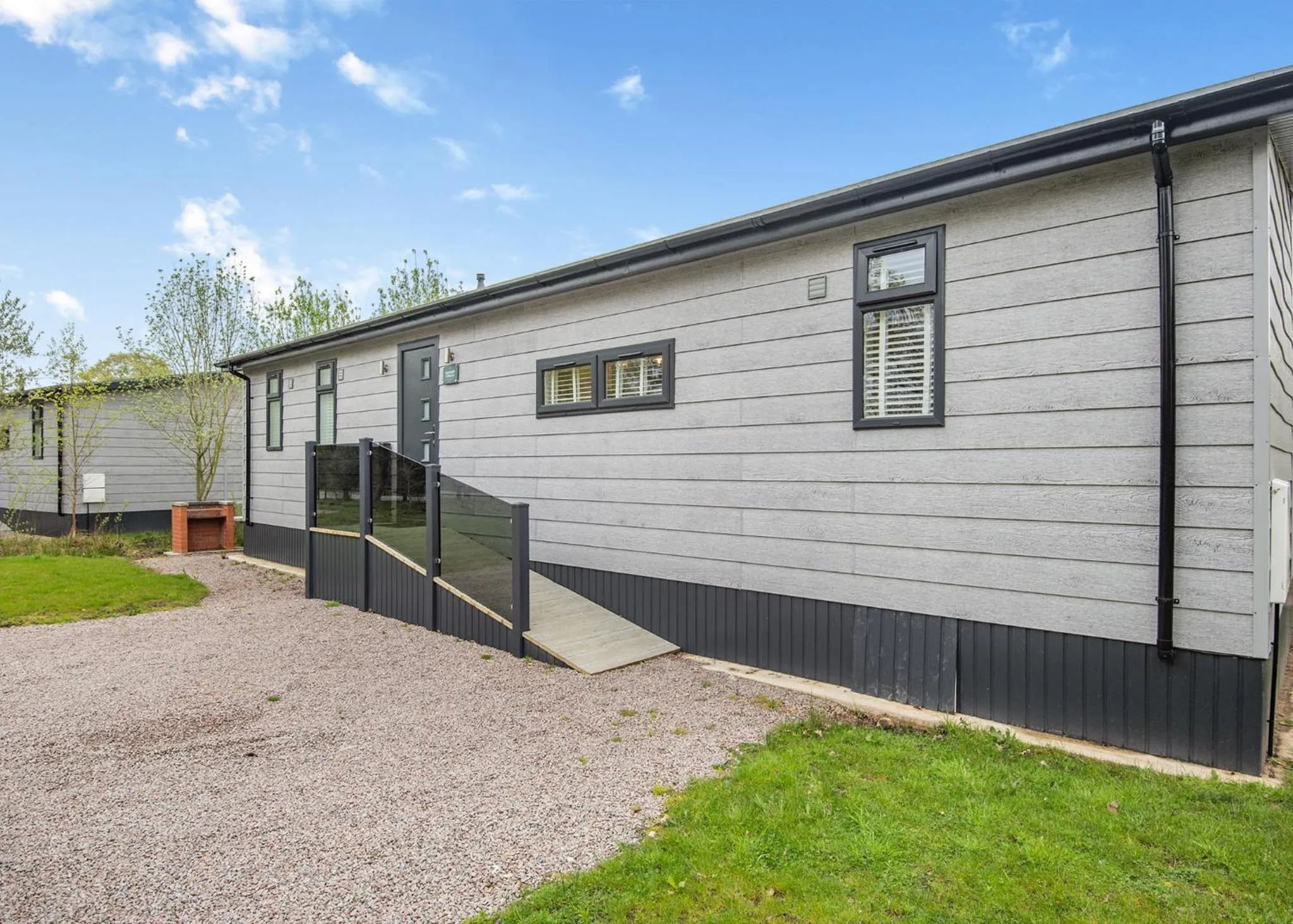 Property building in Woodhall Country Park Lodges