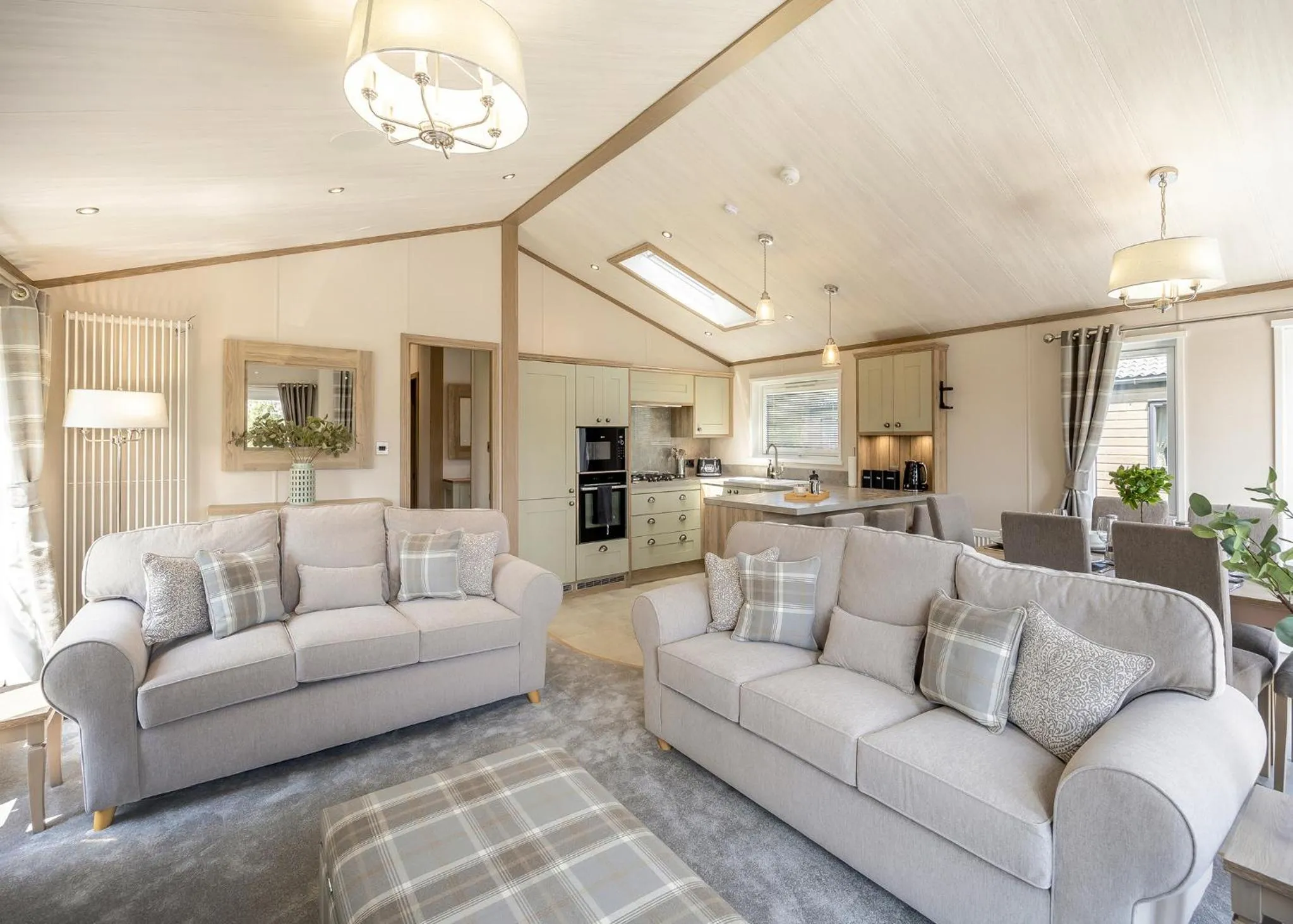 Property building in Woodhall Country Park Lodges