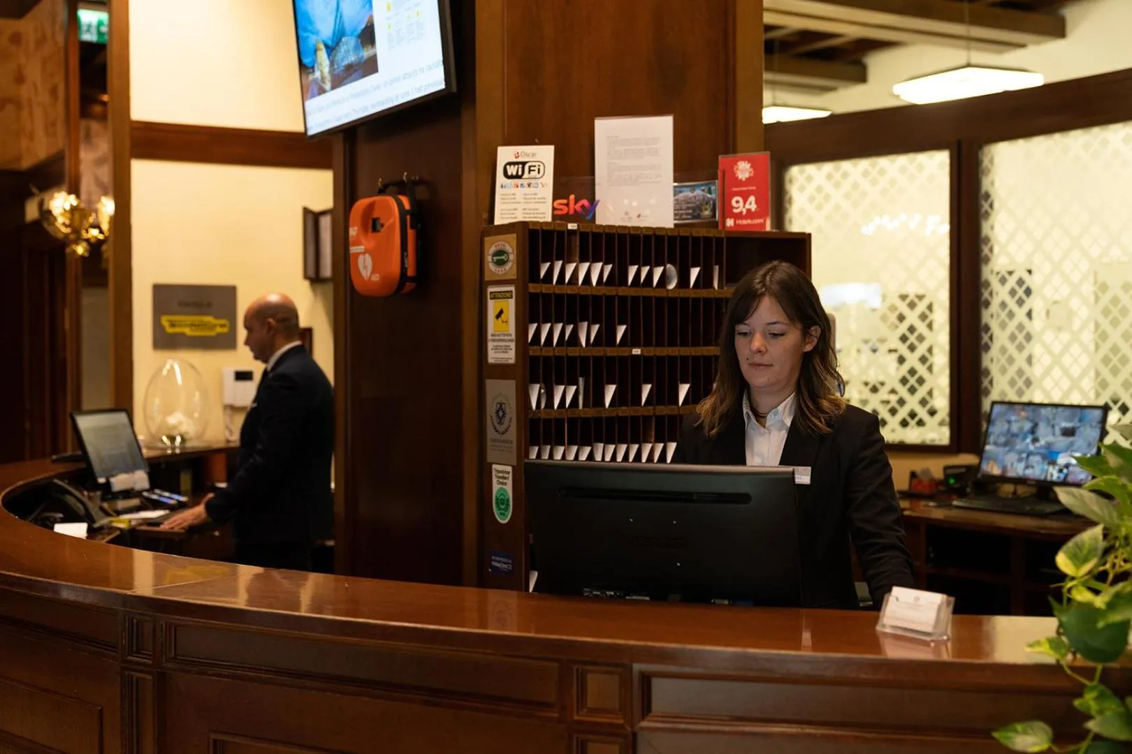 Lobby or reception in Grand Hotel Trento