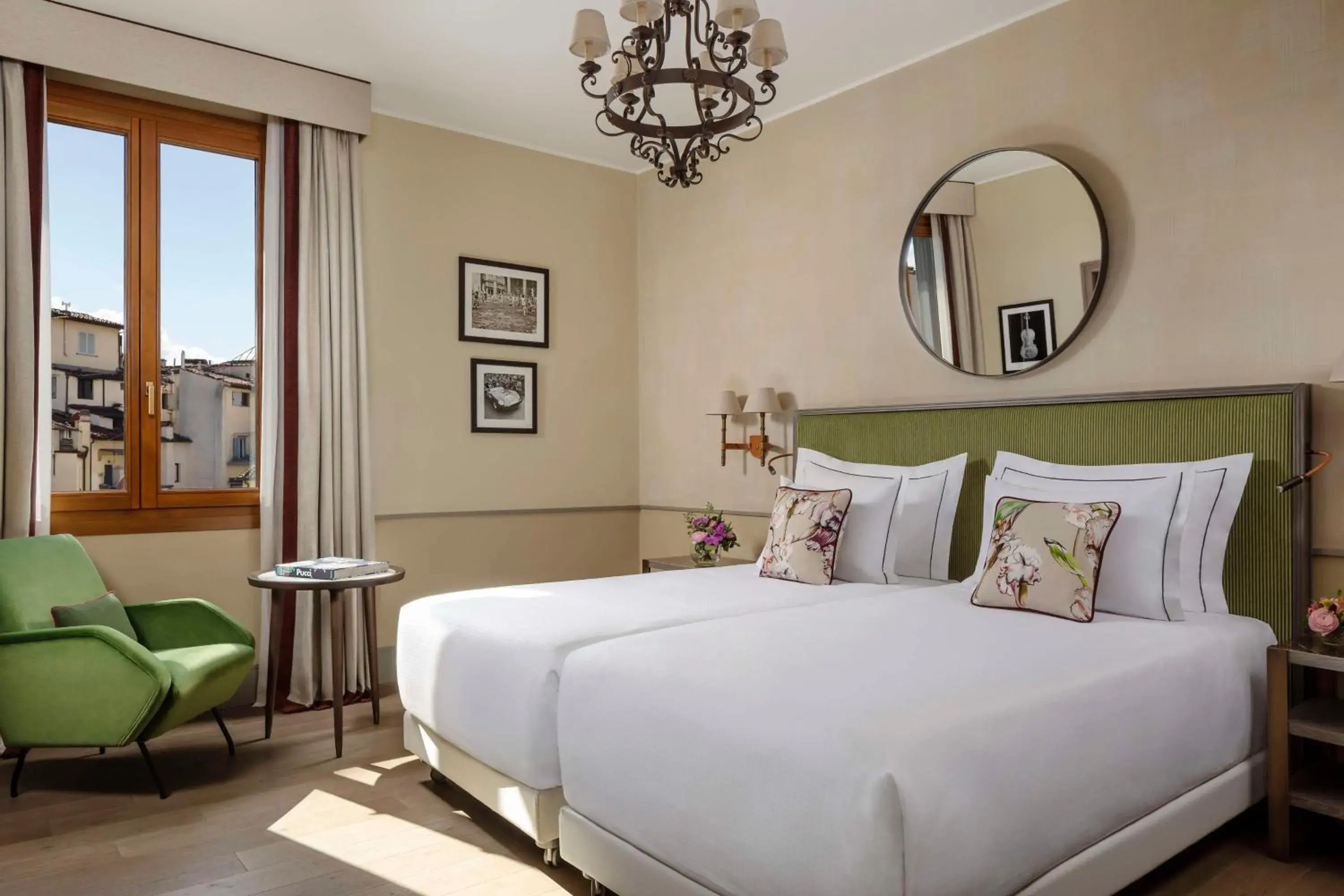 Bedroom, Bed in Tivoli Palazzo Gaddi Firenze Hotel Bedroom, Bed in Tivoli Palazzo Gaddi Firenze Hotel