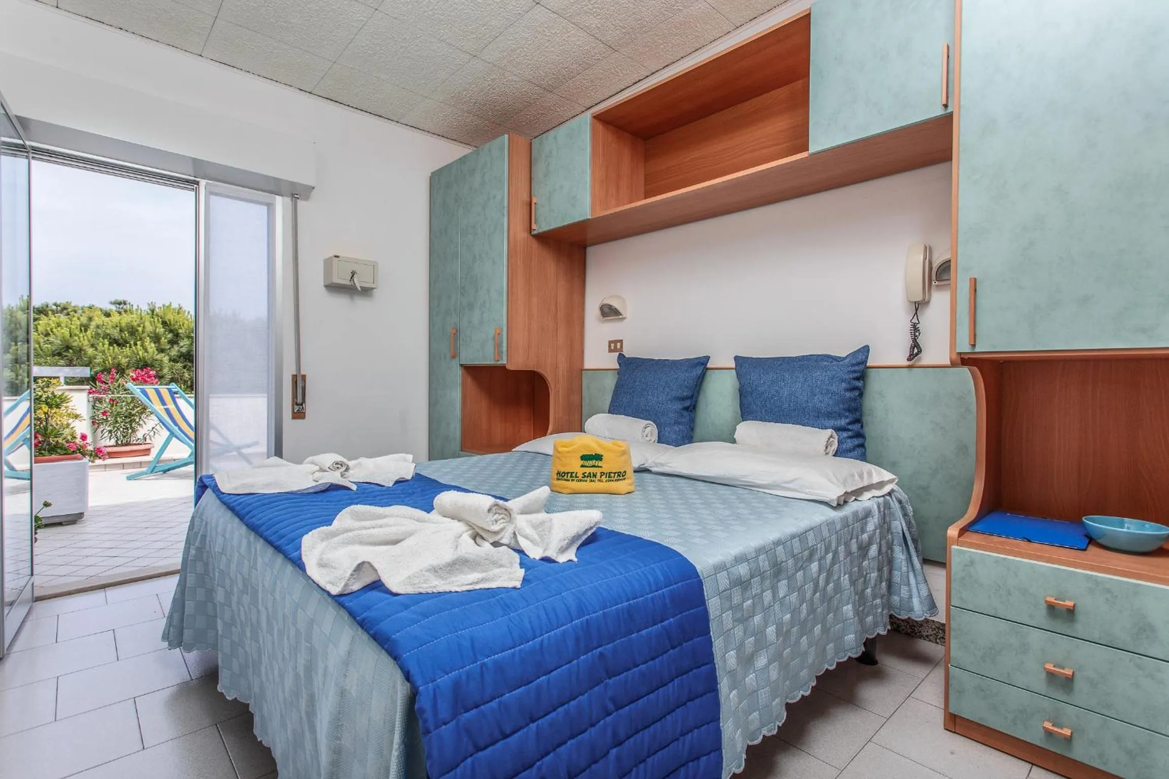 Bedroom, Bed in Hotel San Pietro