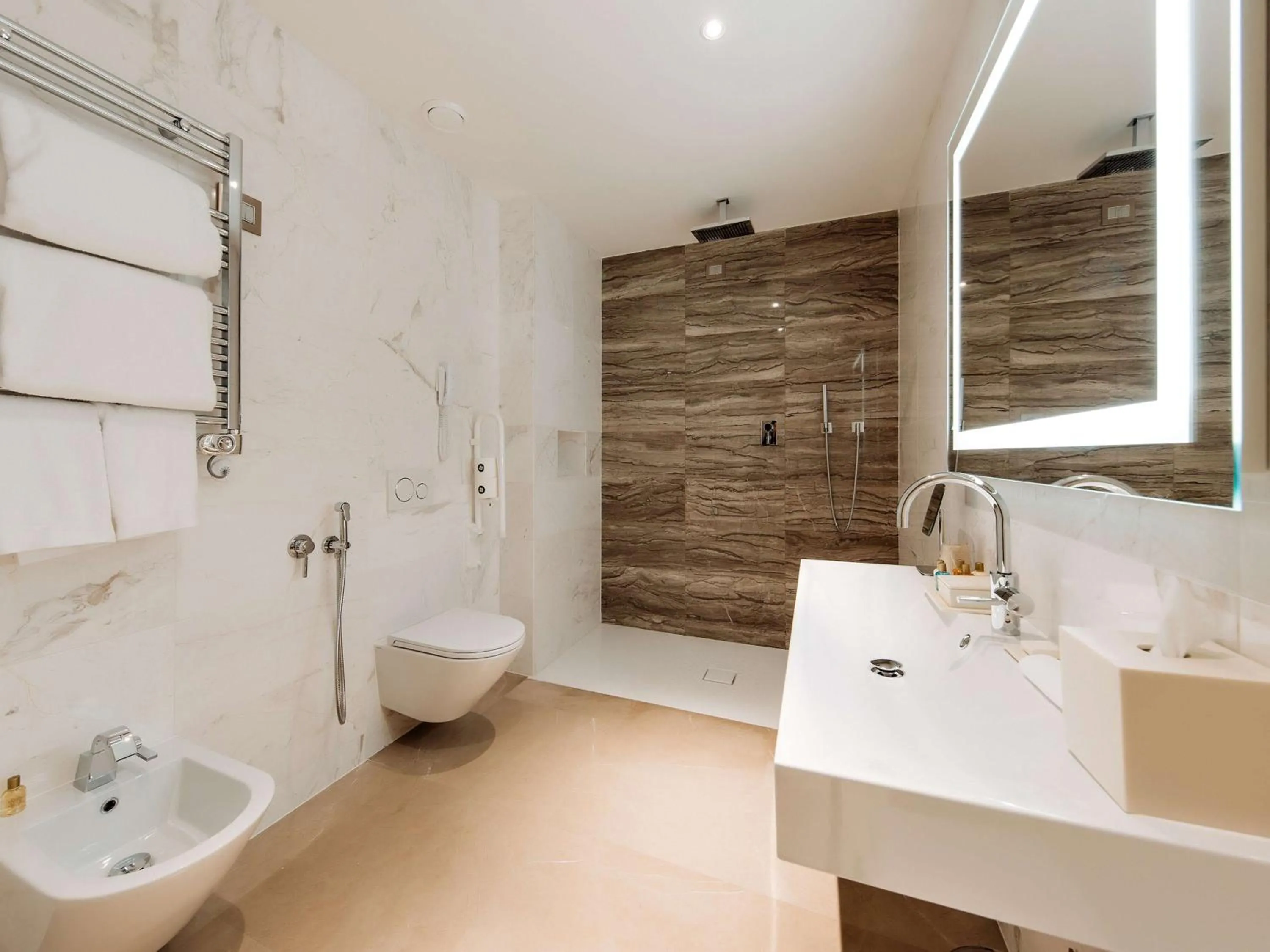 Bathroom in Aleph Rome Hotel, Curio Collection By Hilton