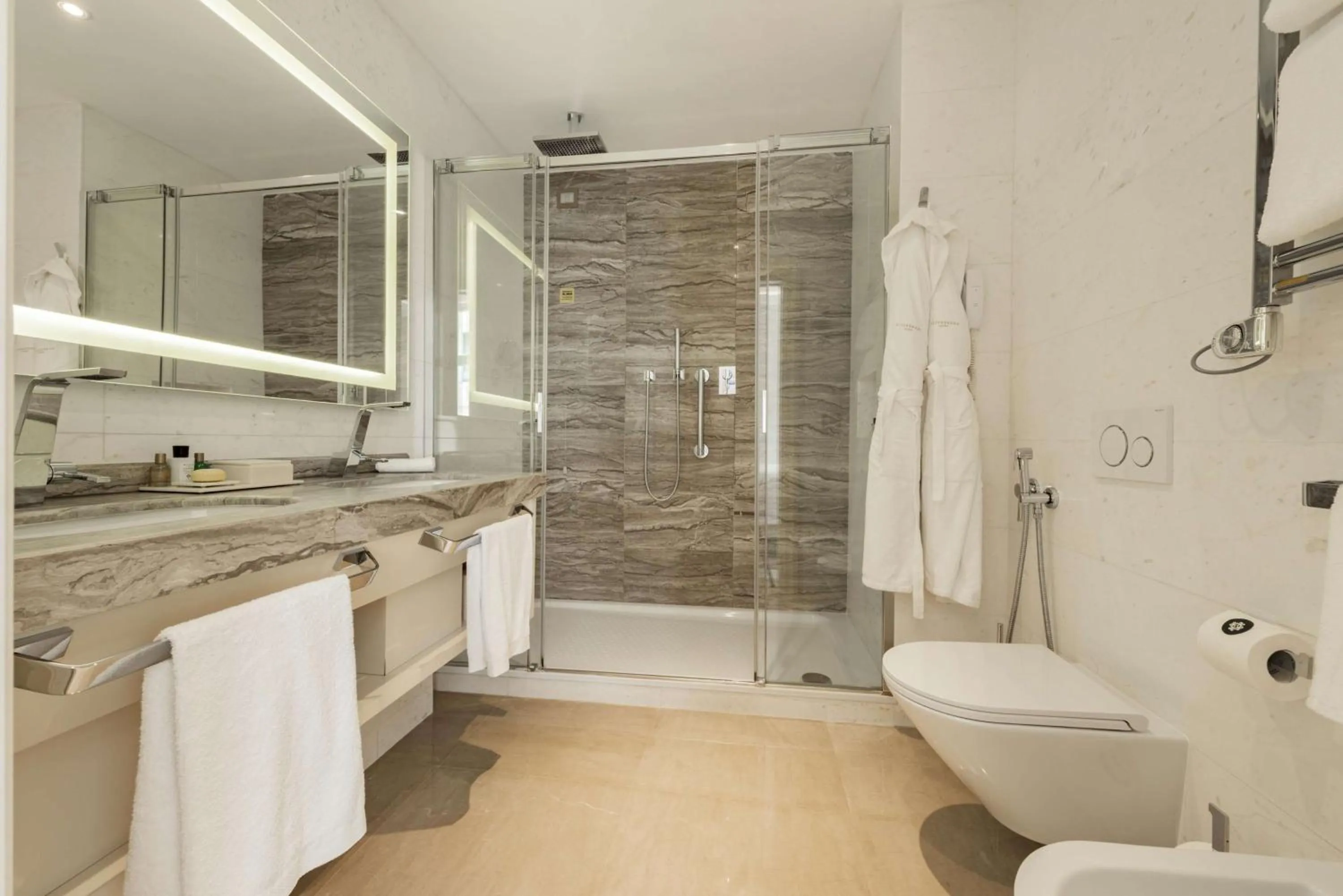 Bathroom in Aleph Rome Hotel, Curio Collection By Hilton