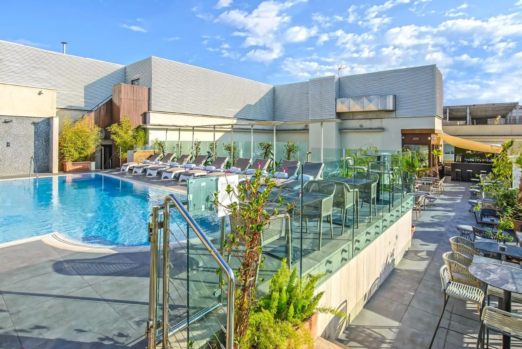 Swimming pool in Aleph Rome Hotel, Curio Collection By Hilton