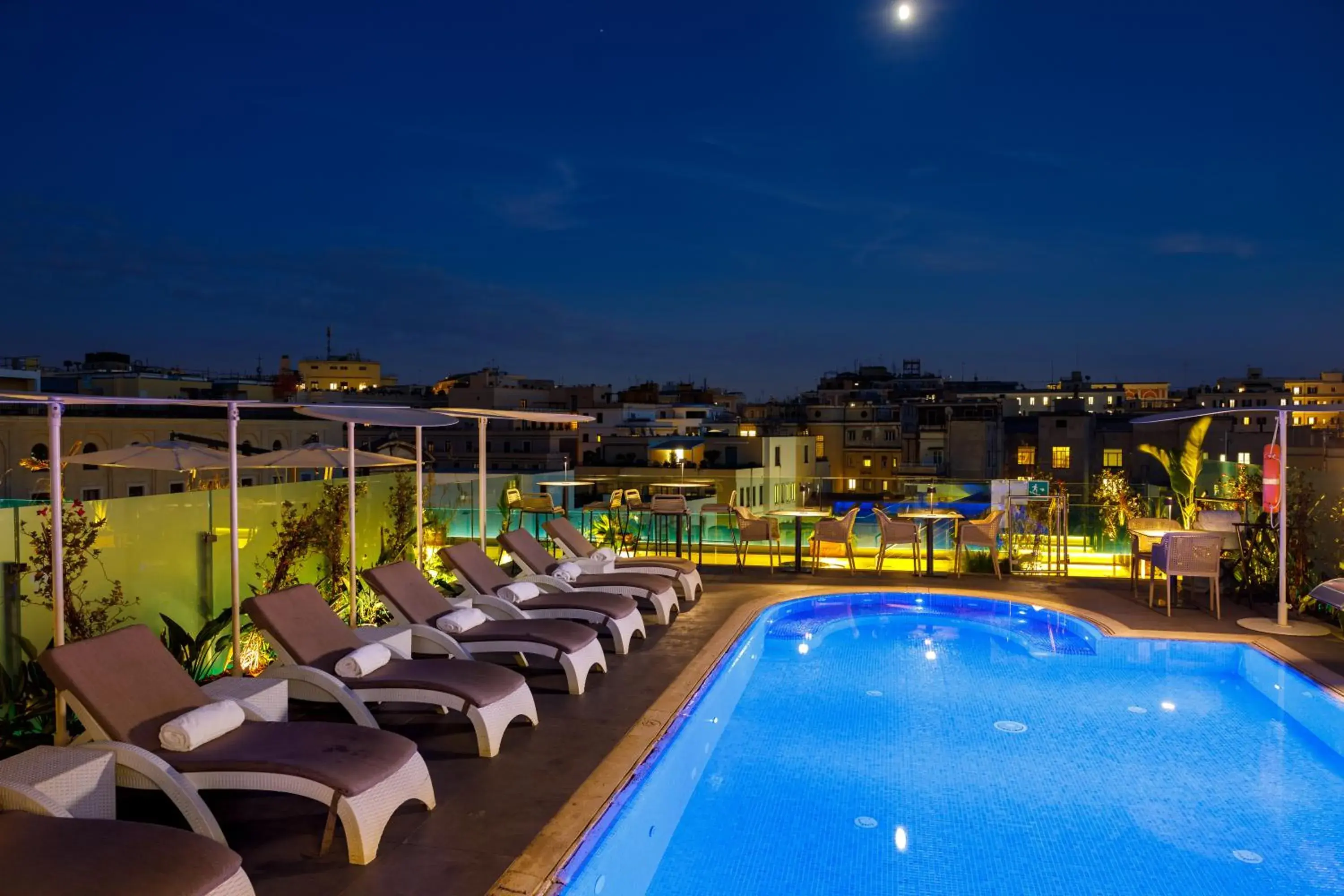 Swimming pool in Aleph Rome Hotel, Curio Collection By Hilton Swimming pool in Aleph Rome Hotel, Curio Collection By Hilton