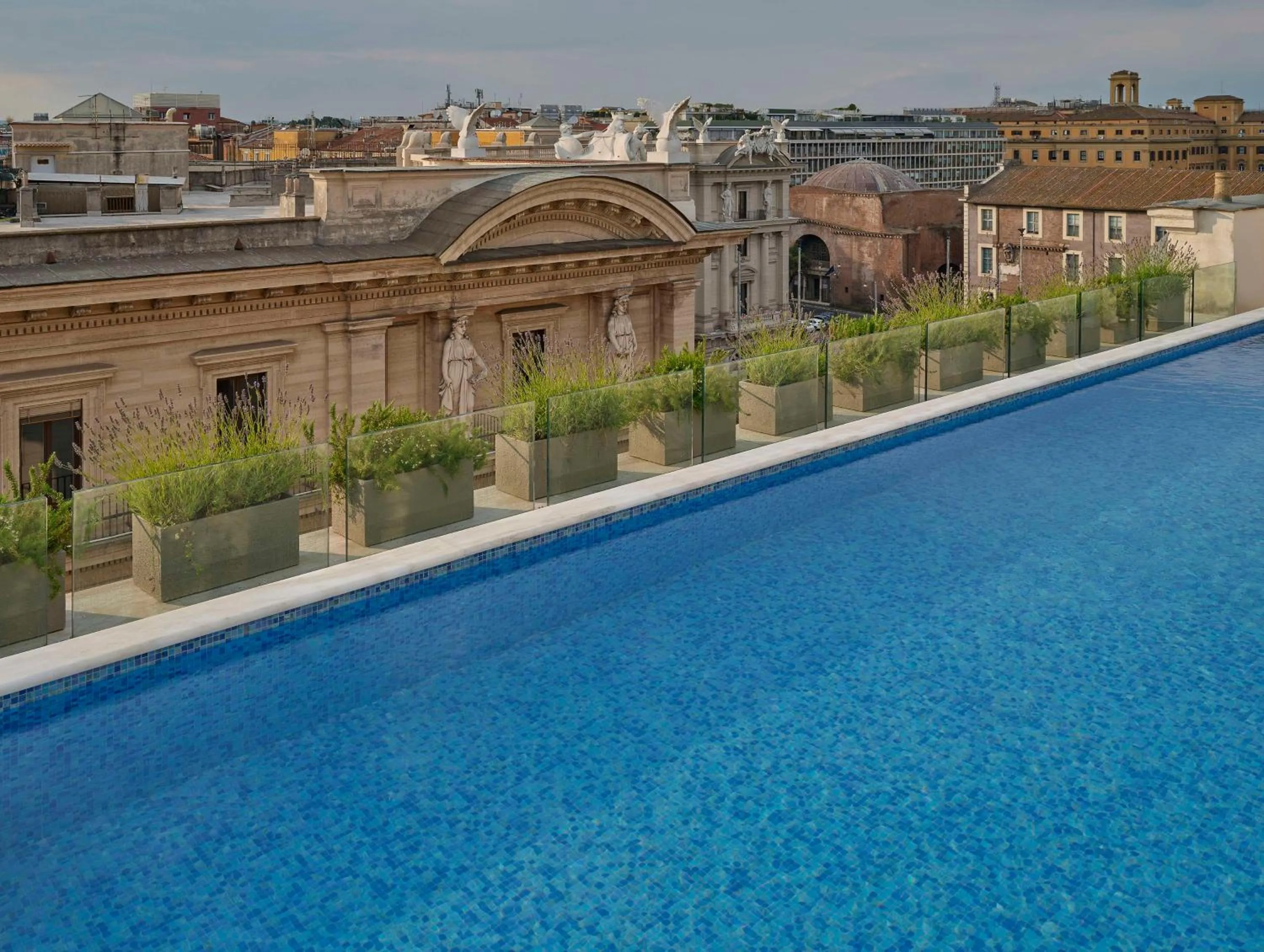 Pool view in Anantara Palazzo Naiadi Rome Hotel - A Leading Hotel of the World