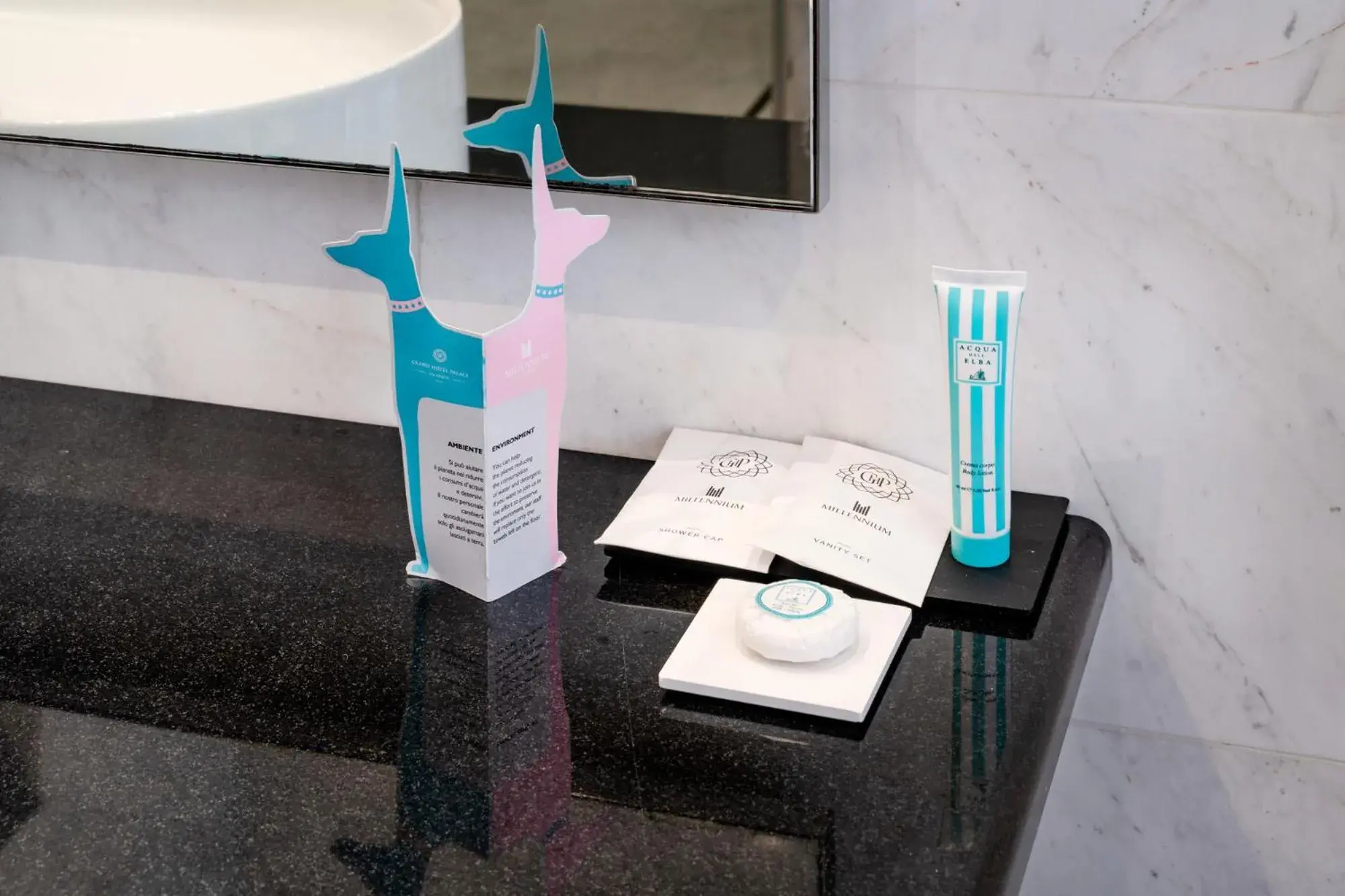 Bathroom in Grand Hotel Palace Rome Bathroom in Grand Hotel Palace Rome