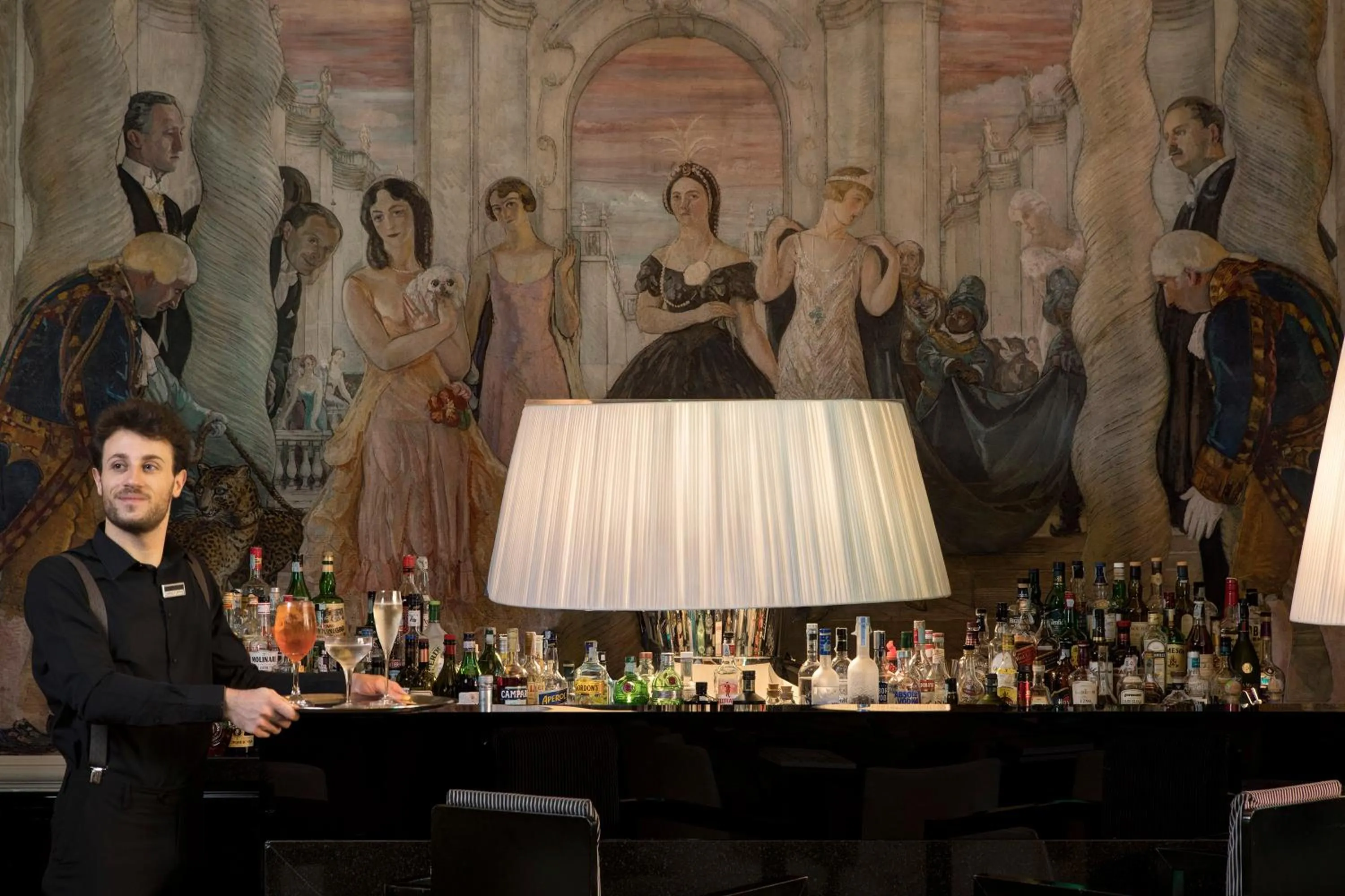 Lounge or bar in Grand Hotel Palace Rome