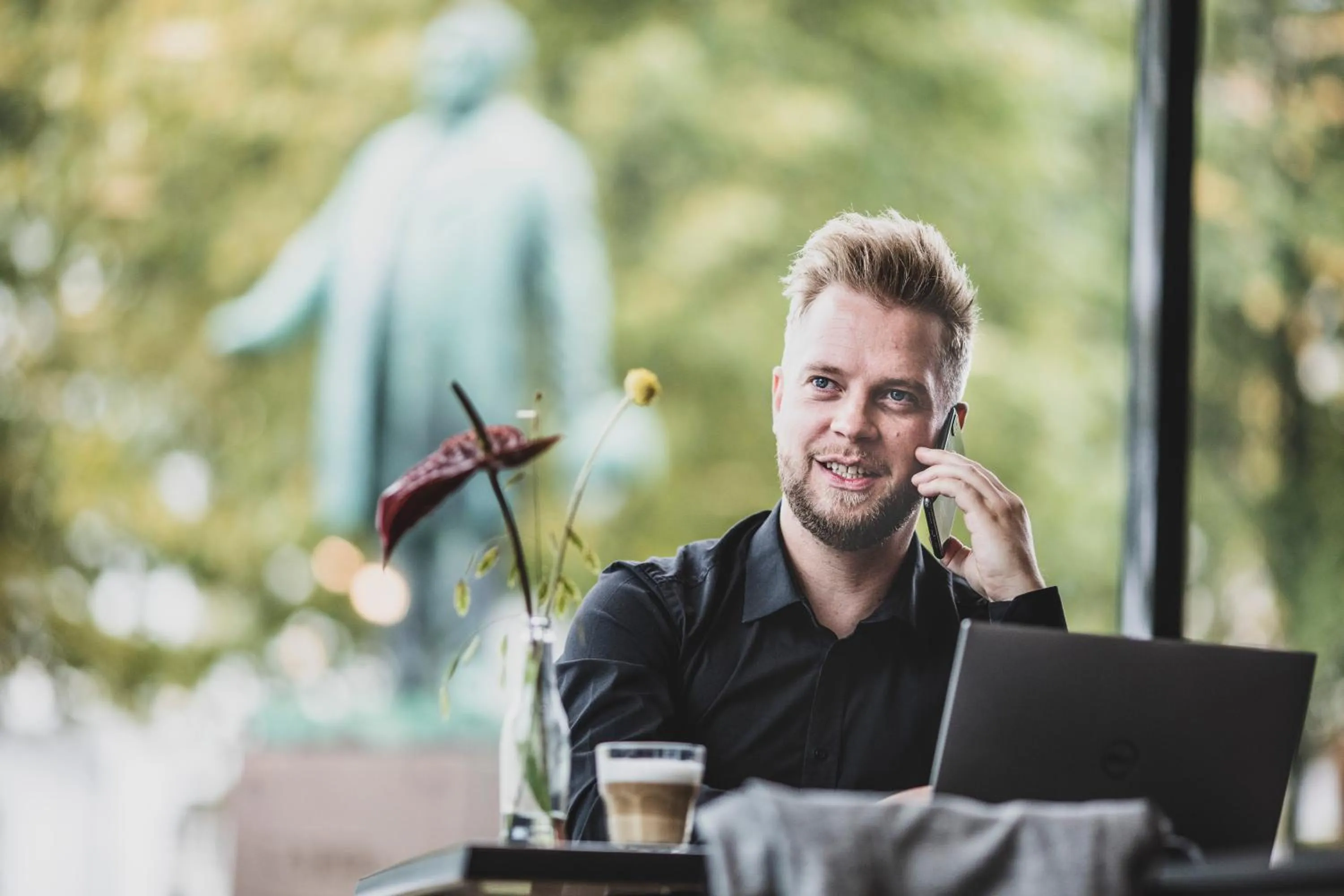 Communal lounge/ TV room in Hotel Kolding