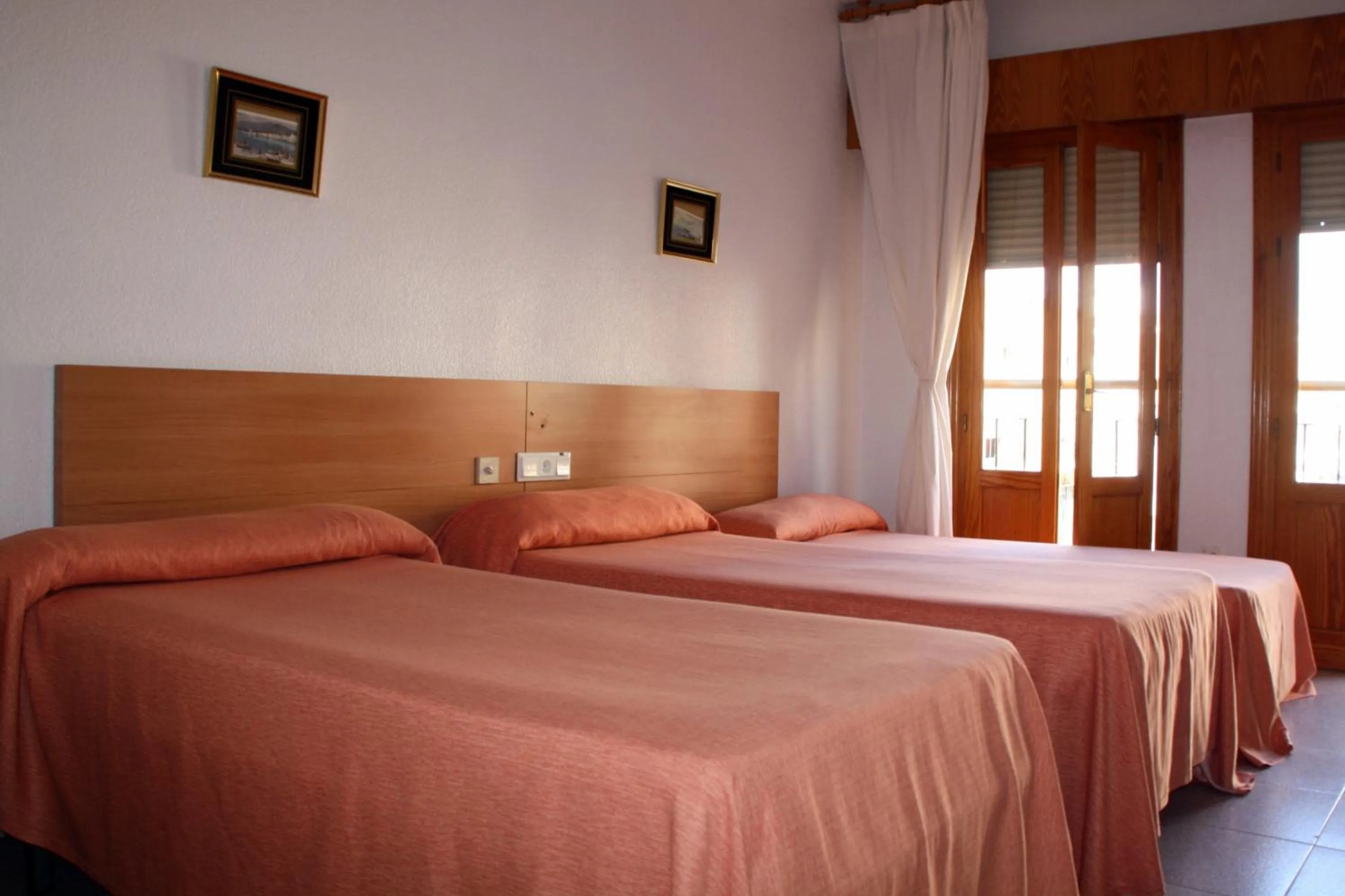 Bed in Hotel Los Arcos