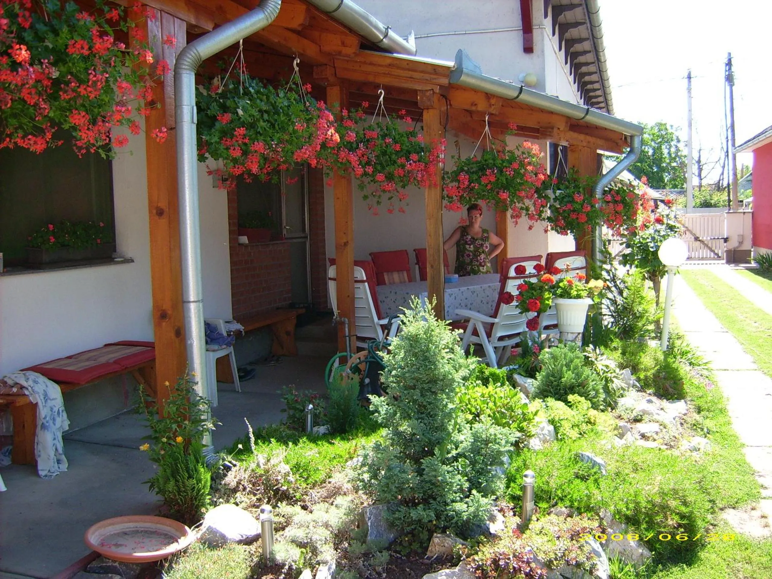 Garden view in Anna Báthory Apartmanház