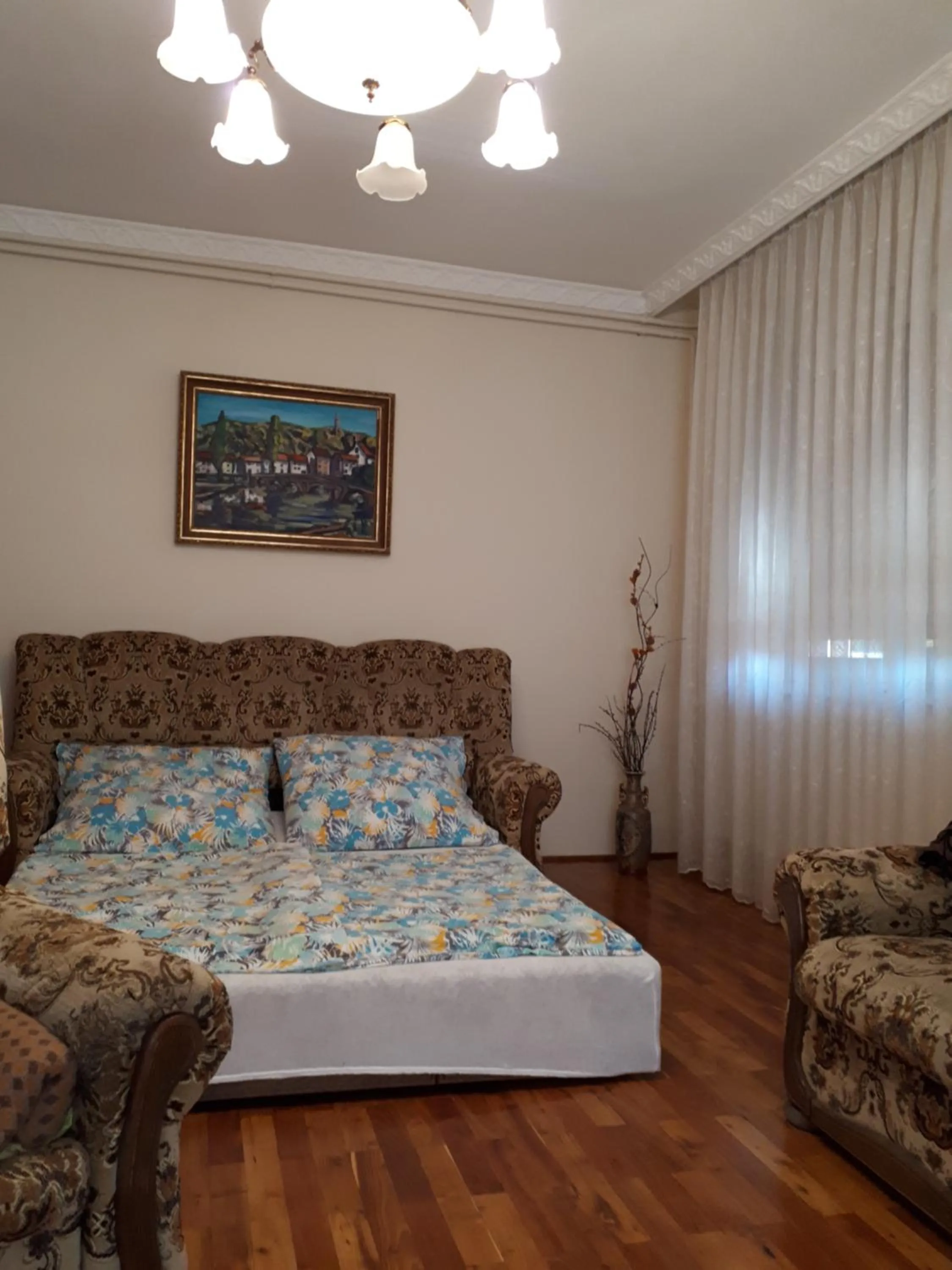 Bed in Anna Báthory Apartmanház