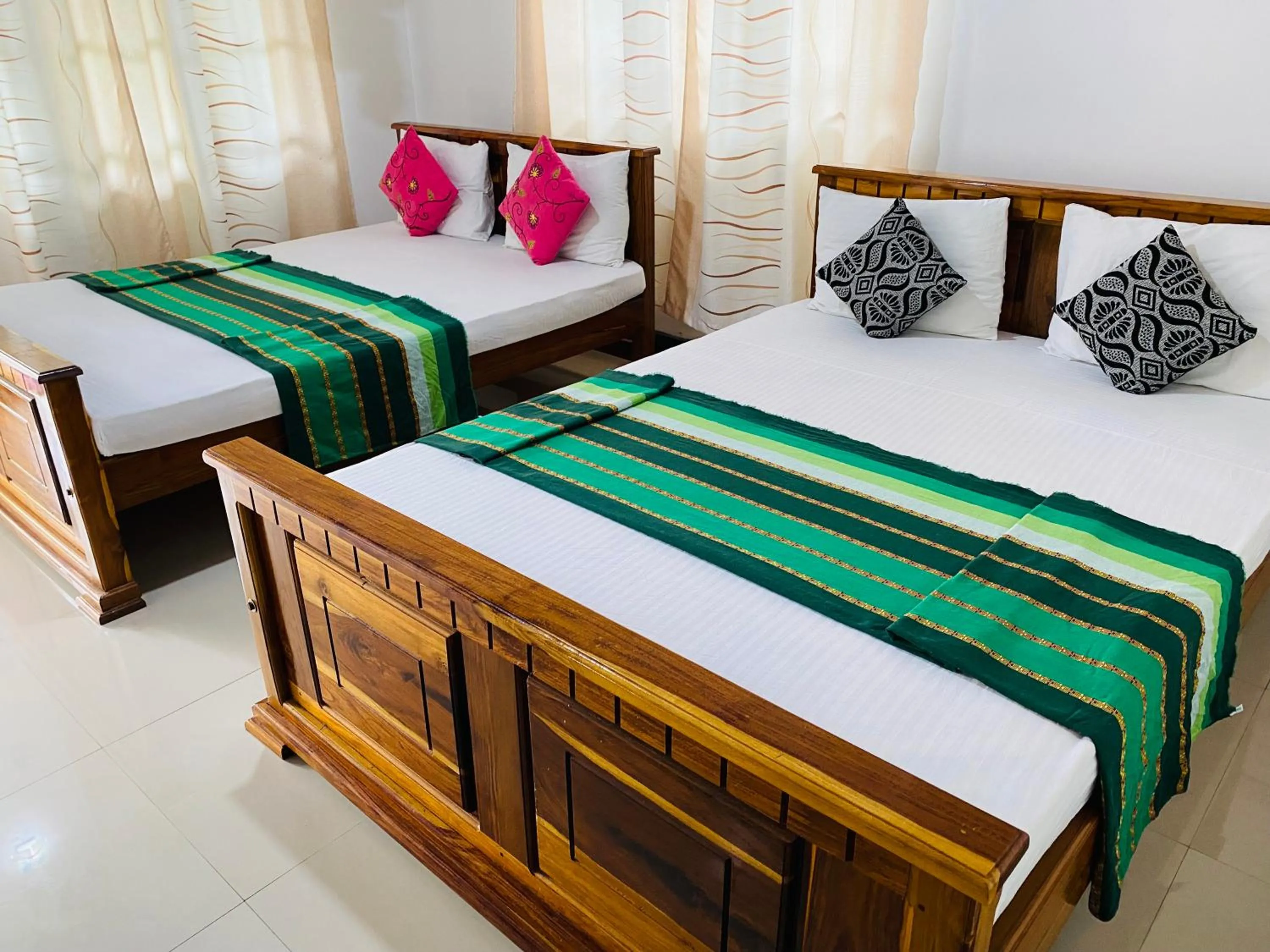 Bed in Rich Resort & Restaurant