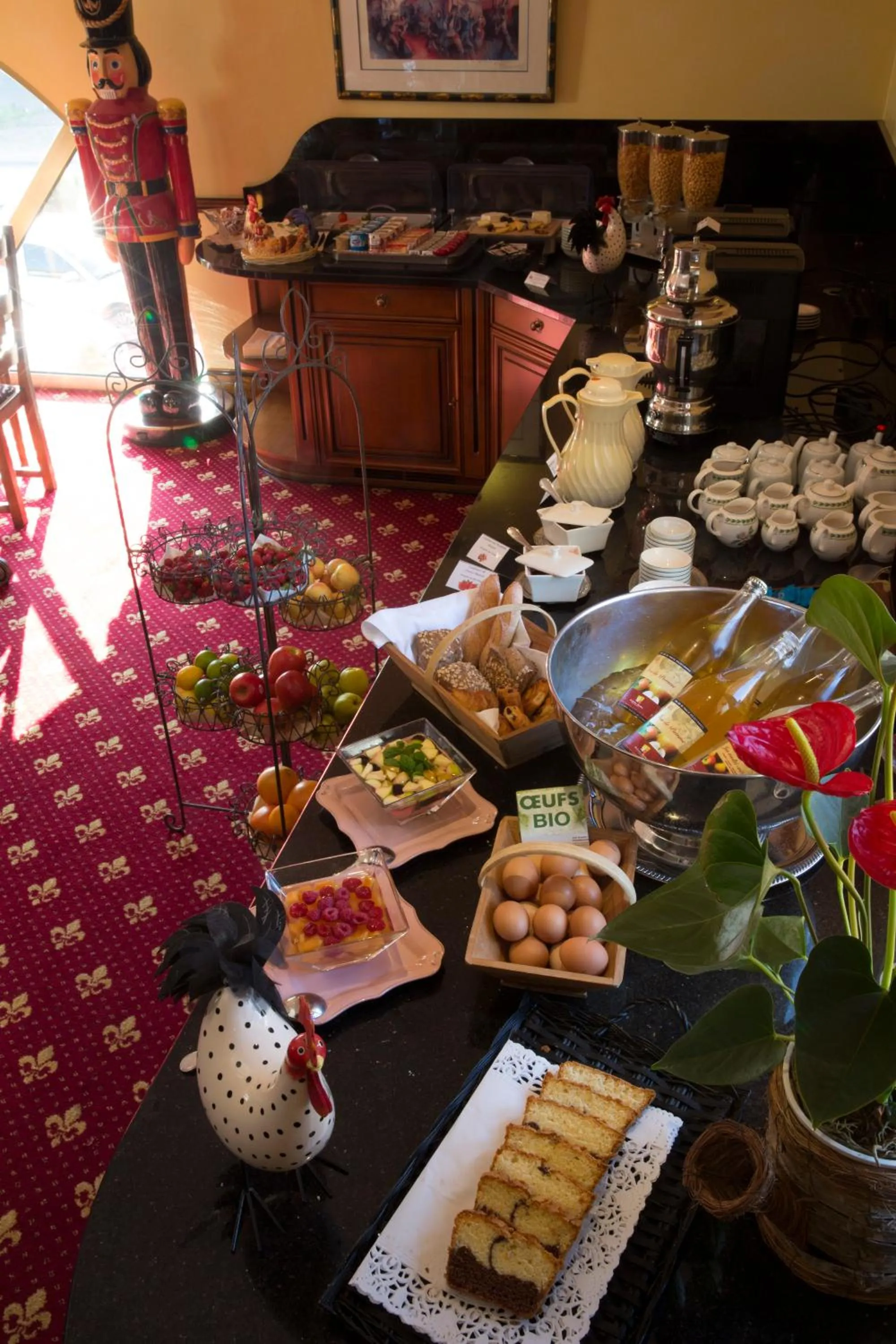 Buffet breakfast in Hôtel du Domaine de La Grange de Condé