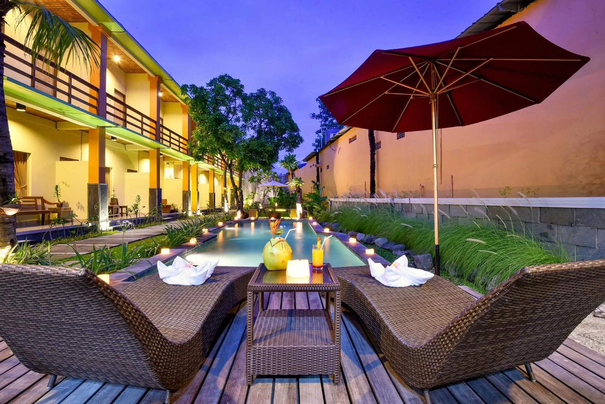 Pool view in The Rani Garden Bed & Breakfast