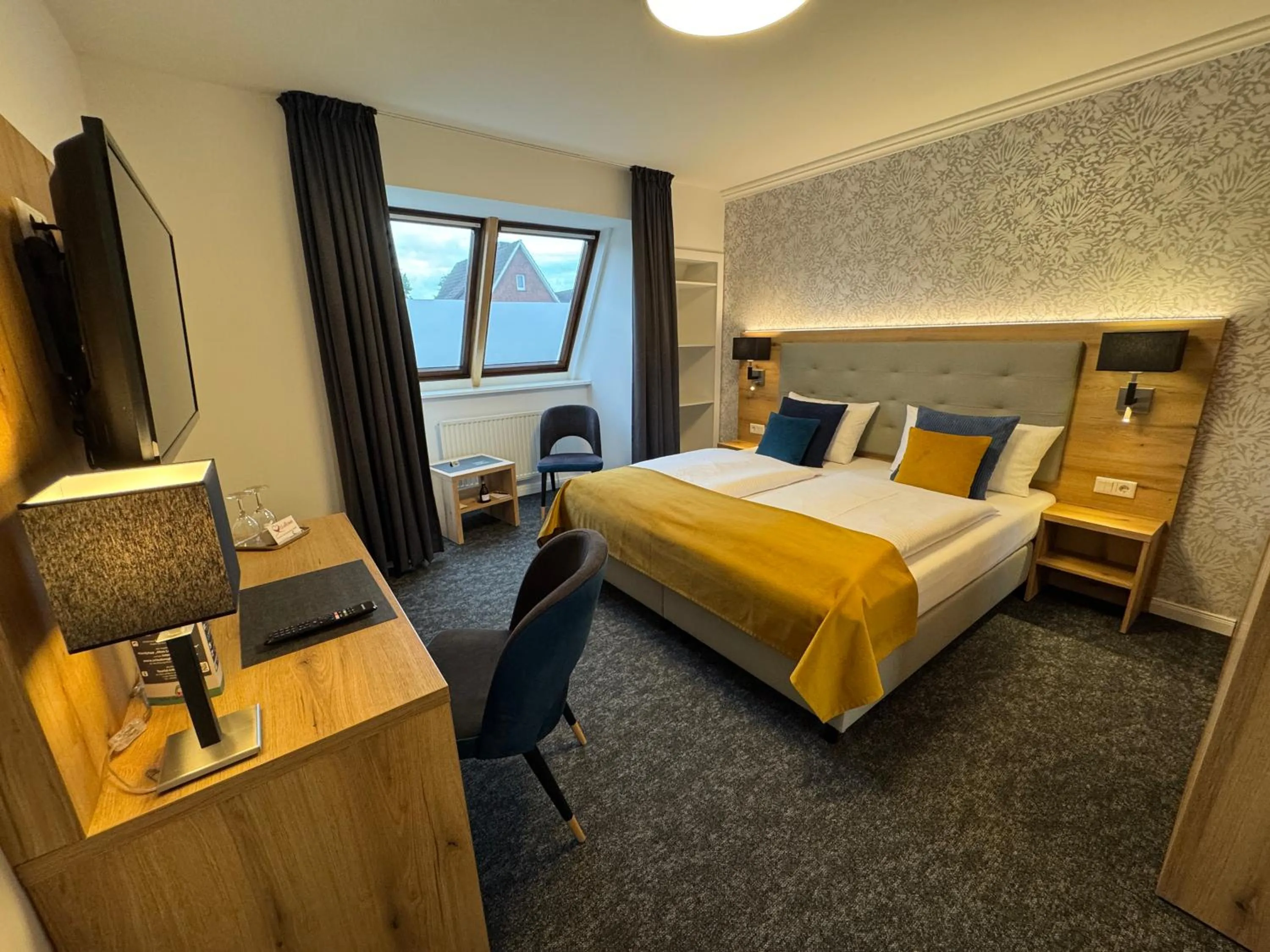 Bed in Hotel Garni am Obsthof Stade - Altes Land