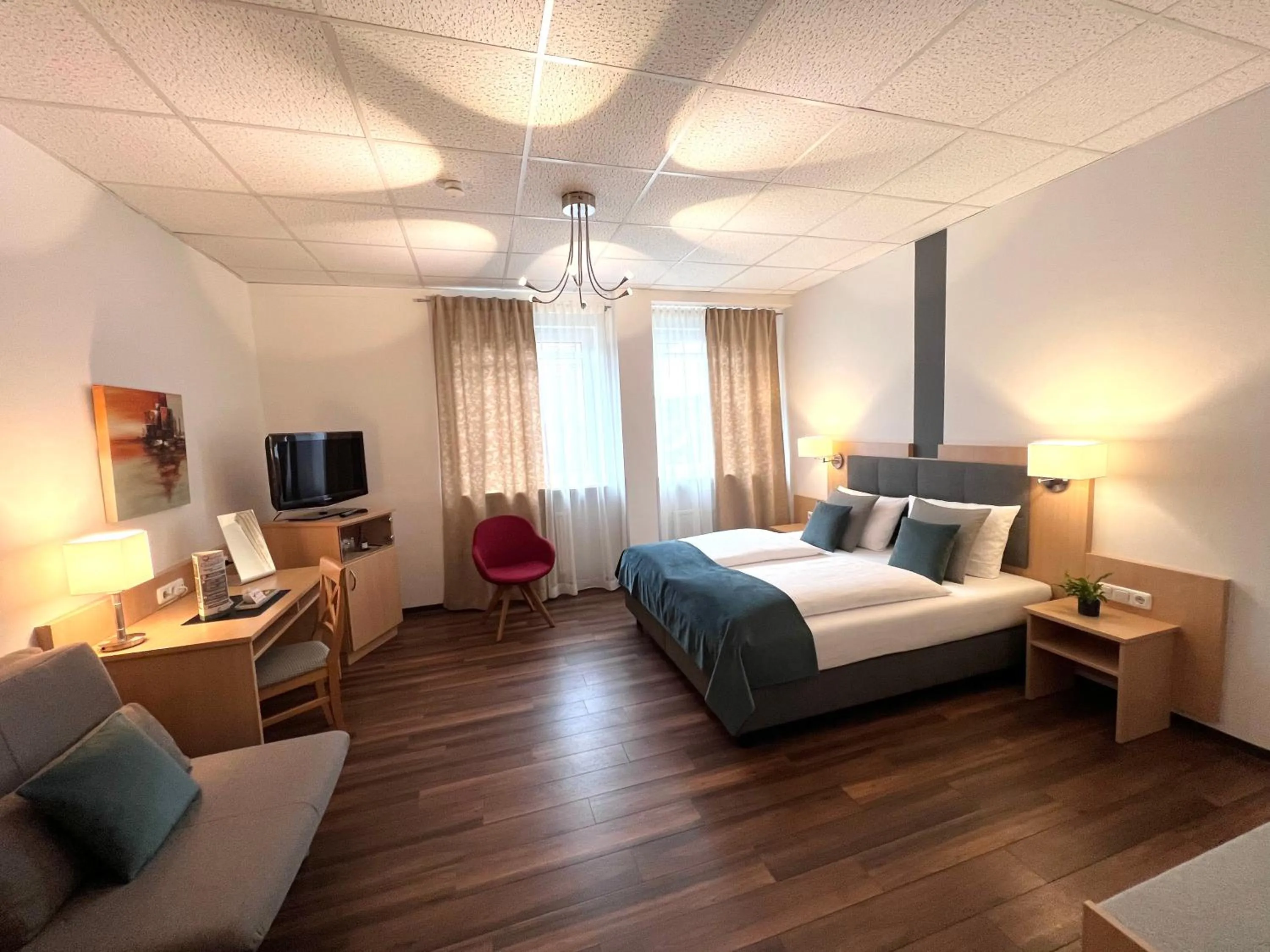 Bed in Hotel Garni am Obsthof Stade - Altes Land