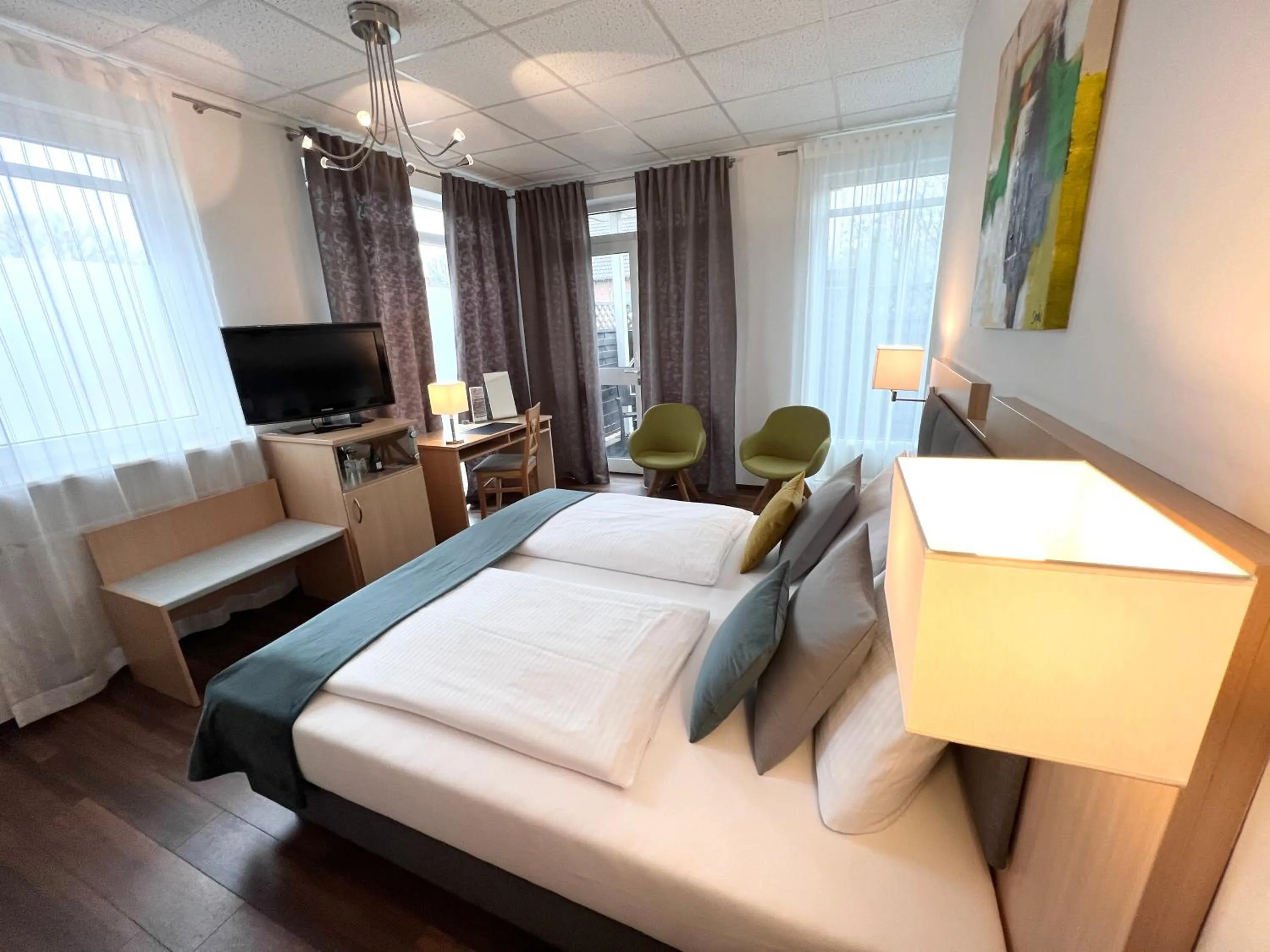 Bed in Hotel Garni am Obsthof Stade - Altes Land