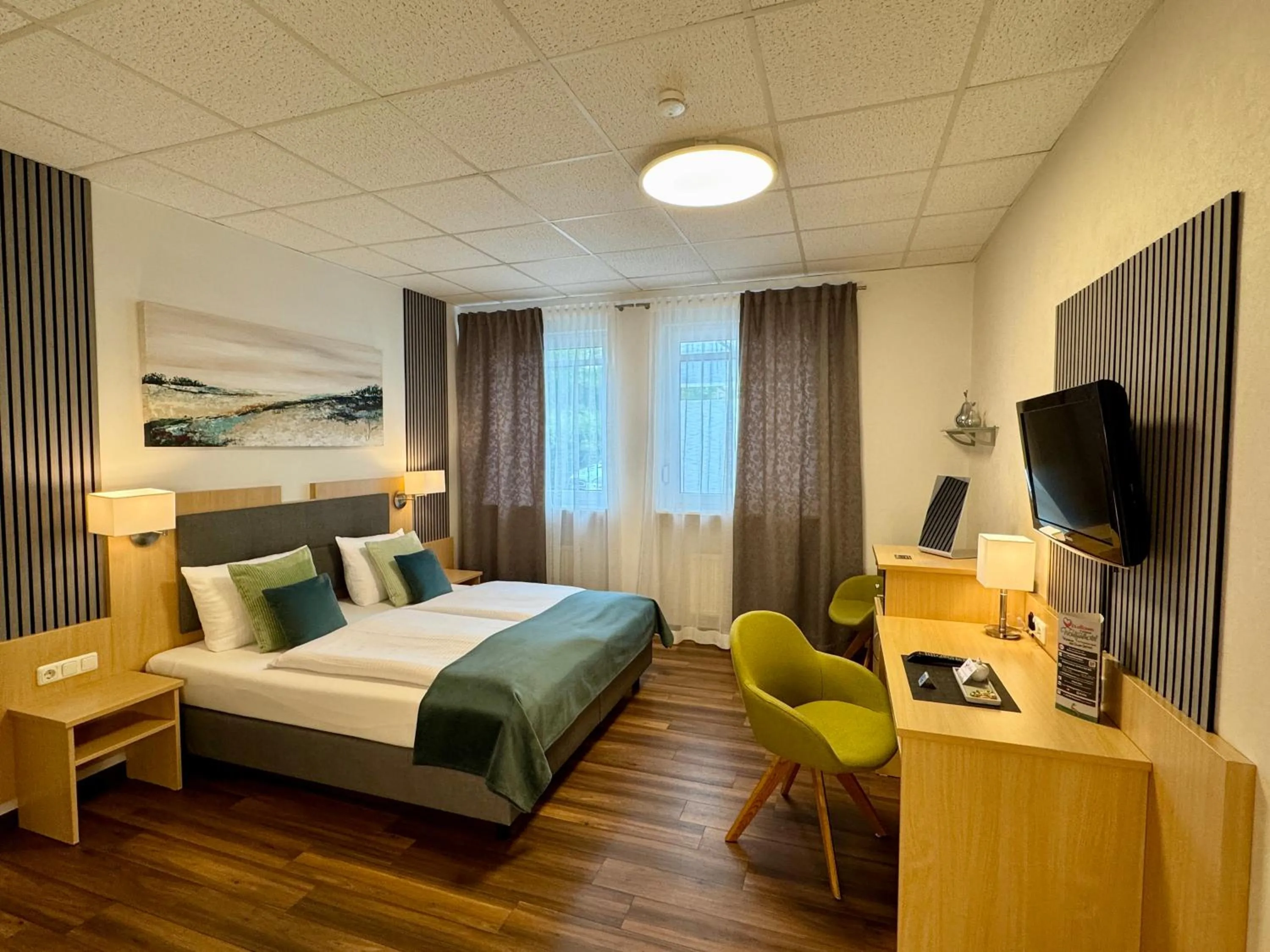 Bed in Hotel Garni am Obsthof Stade - Altes Land