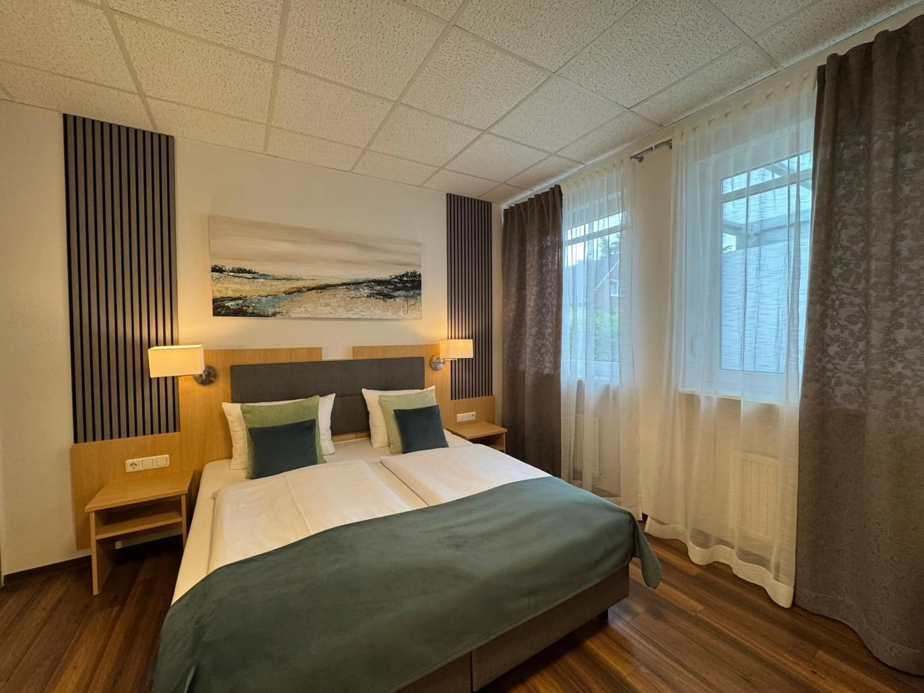 Bed in Hotel Garni am Obsthof Stade - Altes Land