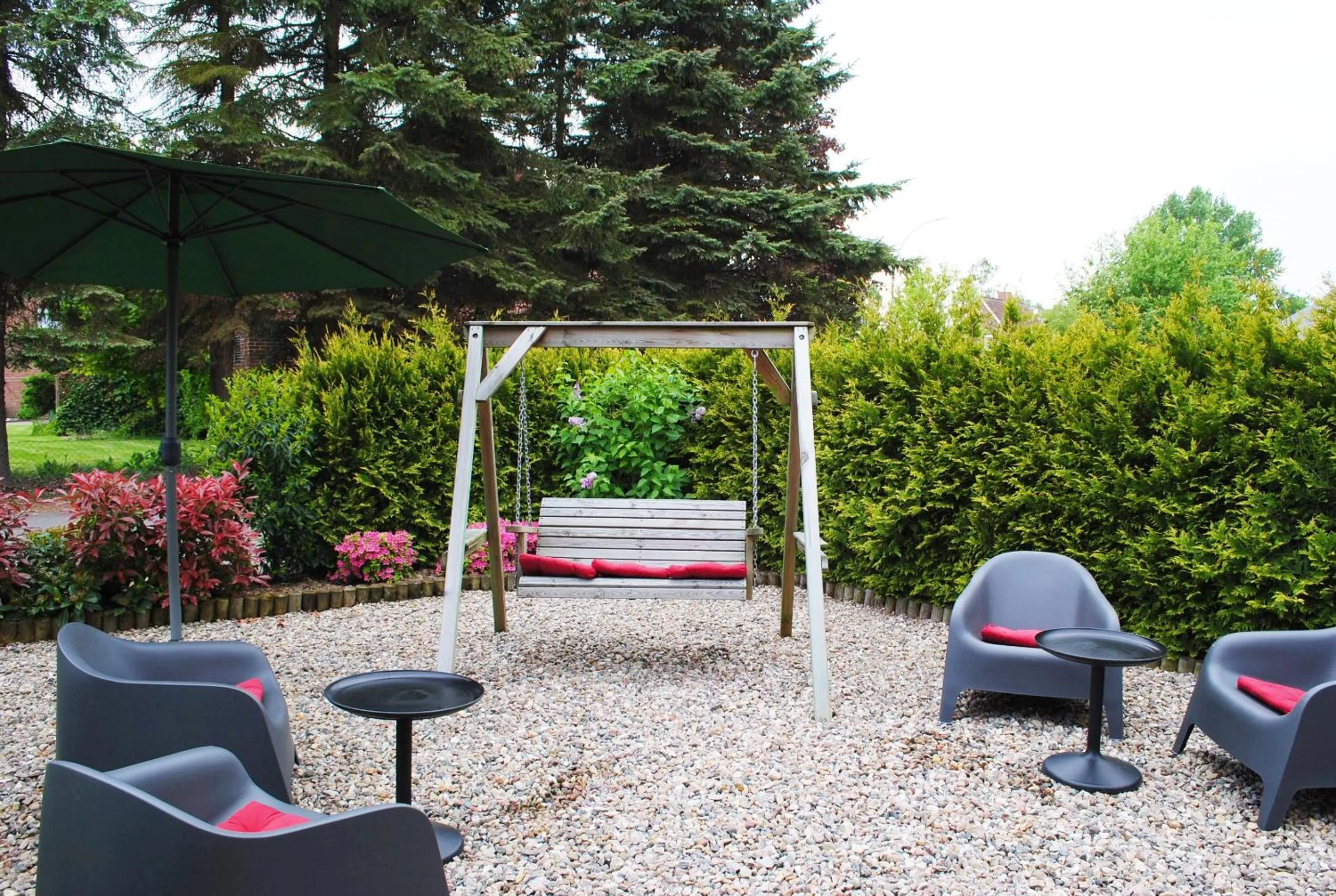 Balcony/Terrace in Hotel Garni am Obsthof Stade - Altes Land