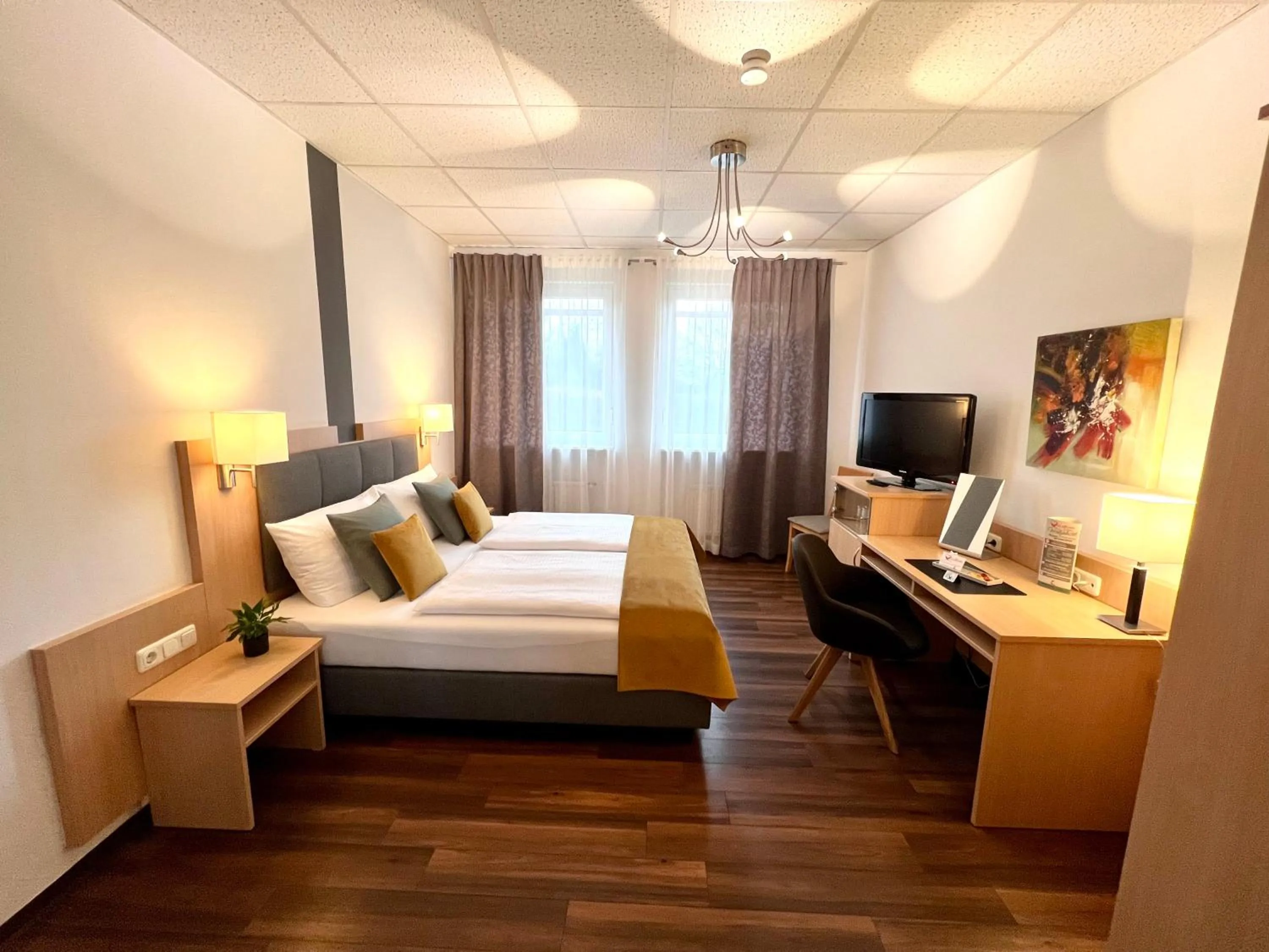 Bed in Hotel Garni am Obsthof Stade - Altes Land