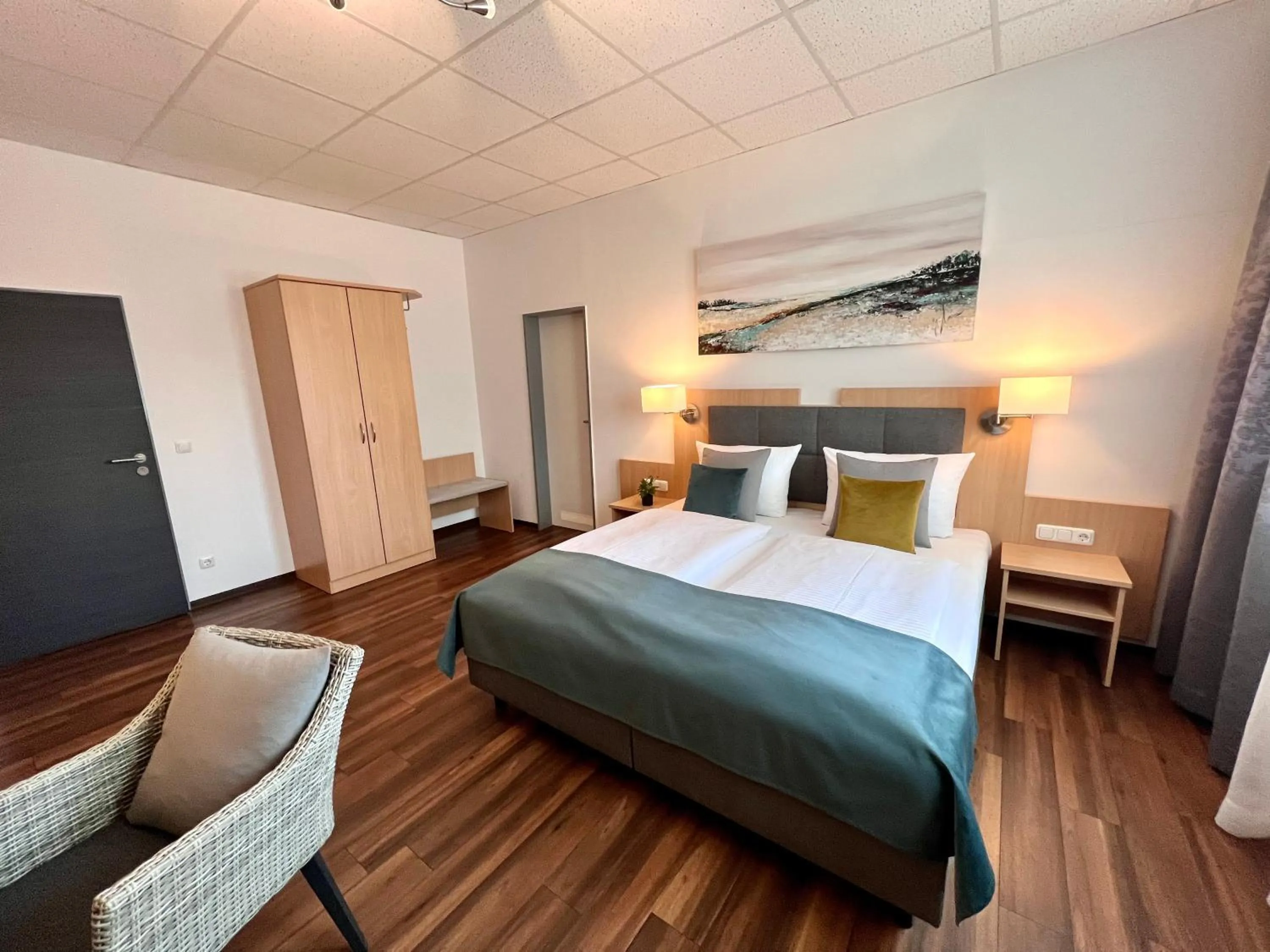 Bed in Hotel Garni am Obsthof Stade - Altes Land