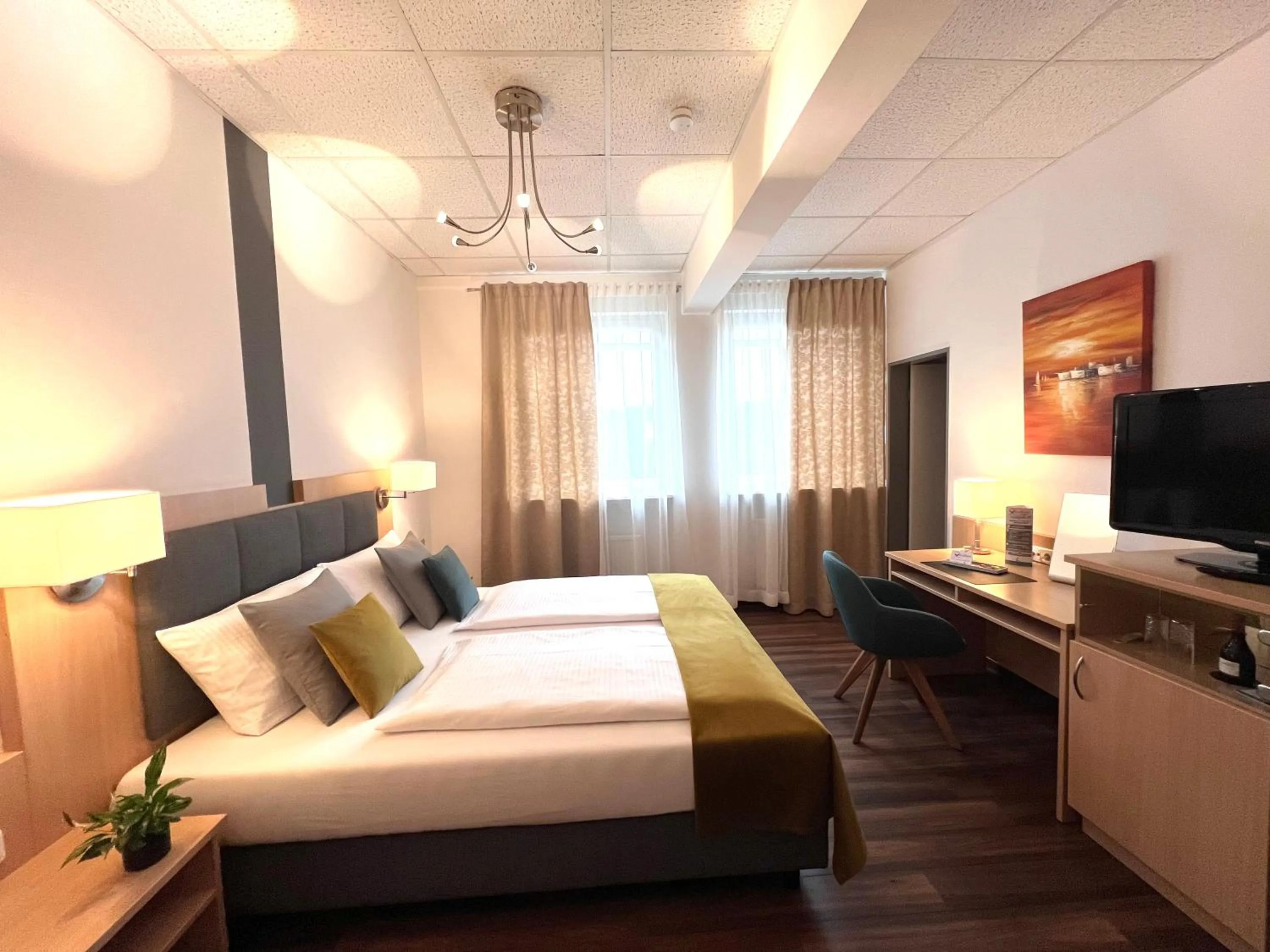 Bed in Hotel Garni am Obsthof Stade - Altes Land