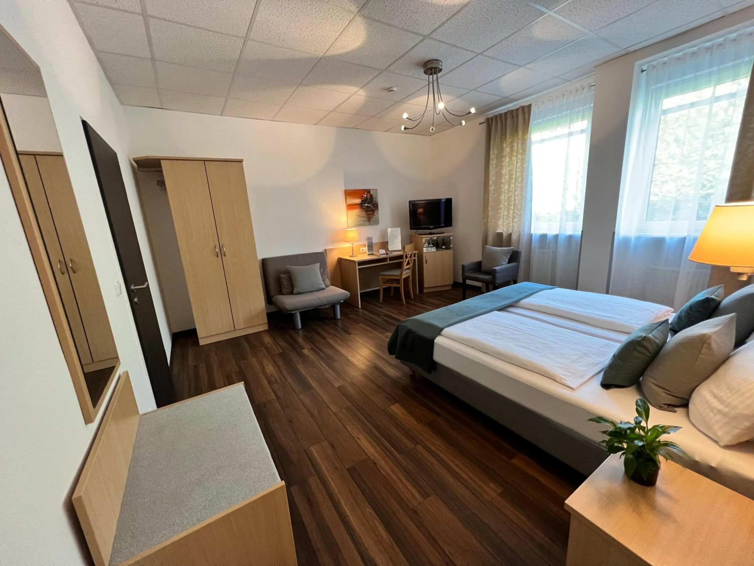 Bed in Hotel Garni am Obsthof Stade - Altes Land