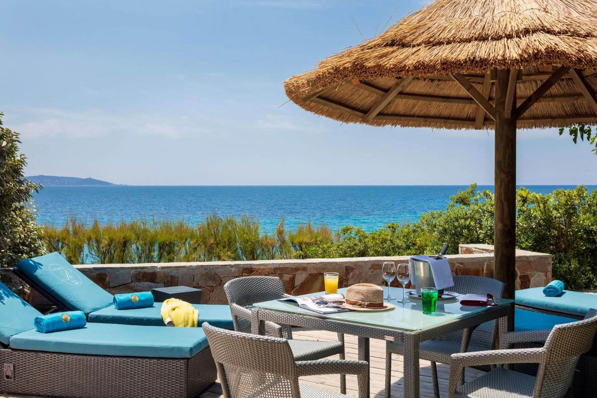 Sea view in Hotel Le Ruesco
