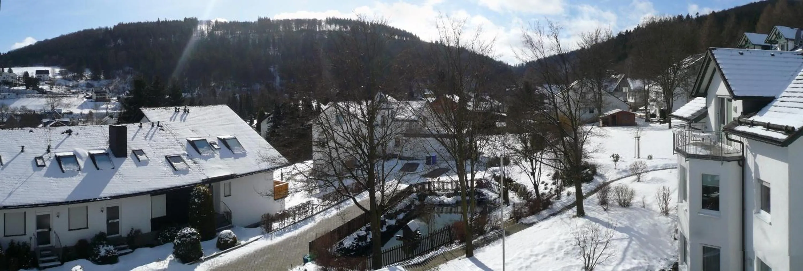 Garden view in Komfort-Fewo SKYWALK-BLICK mit MeineCardPlus