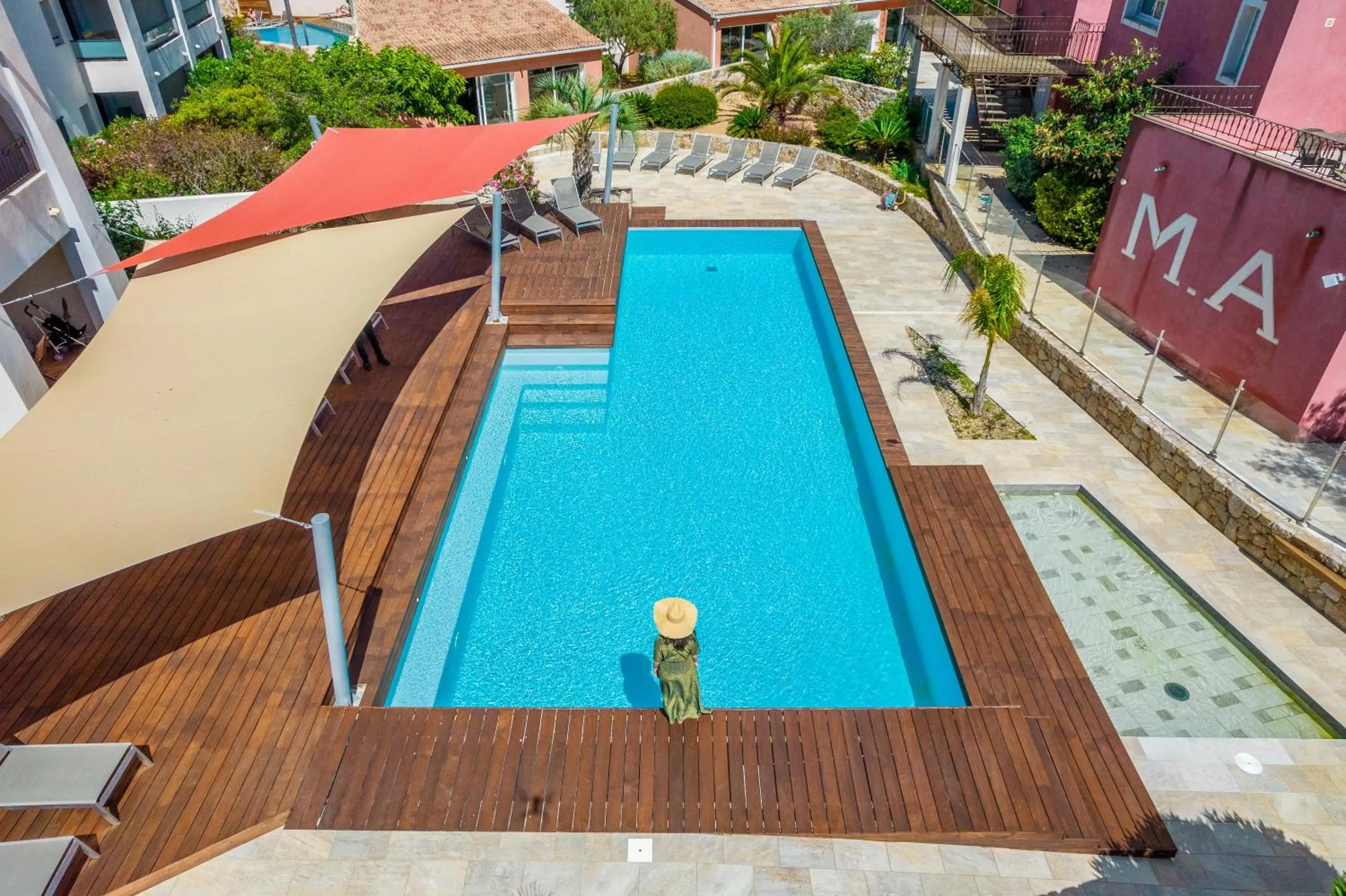 Swimming pool in Les Alizés Résidence & Spa