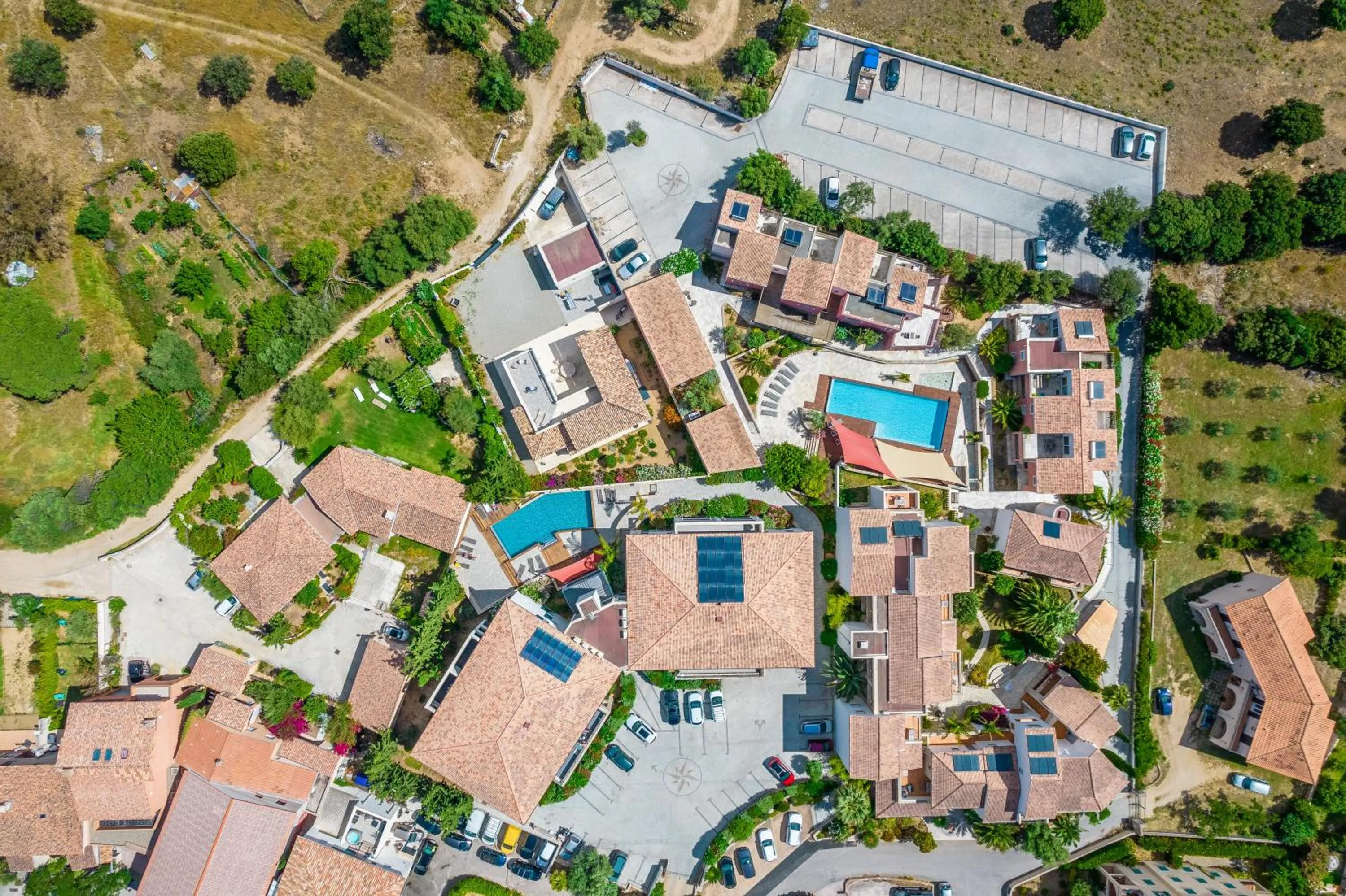 Bird's eye view in Les Alizés Résidence & Spa