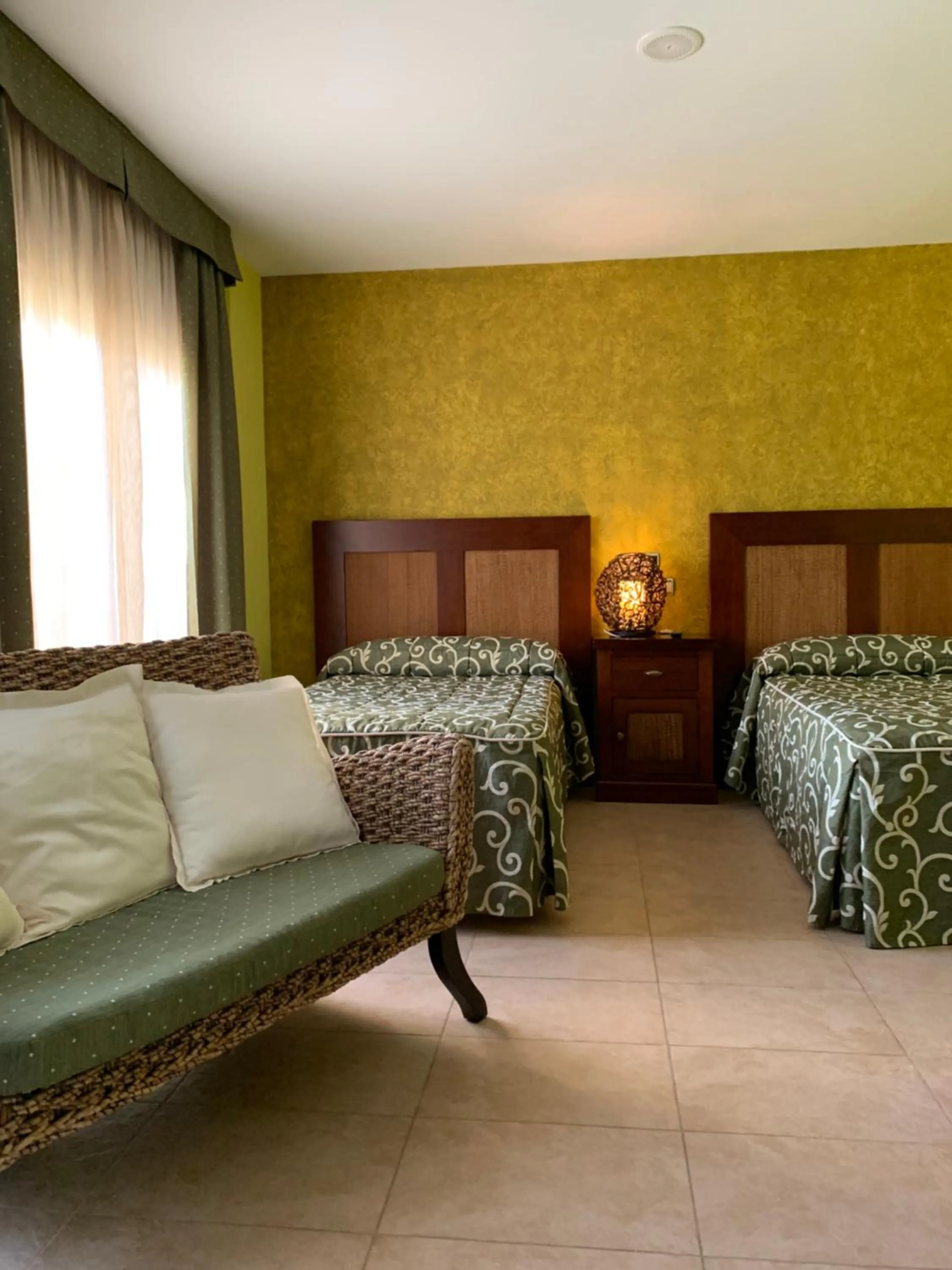 Bed in Hotel Restaurant Cal Petit