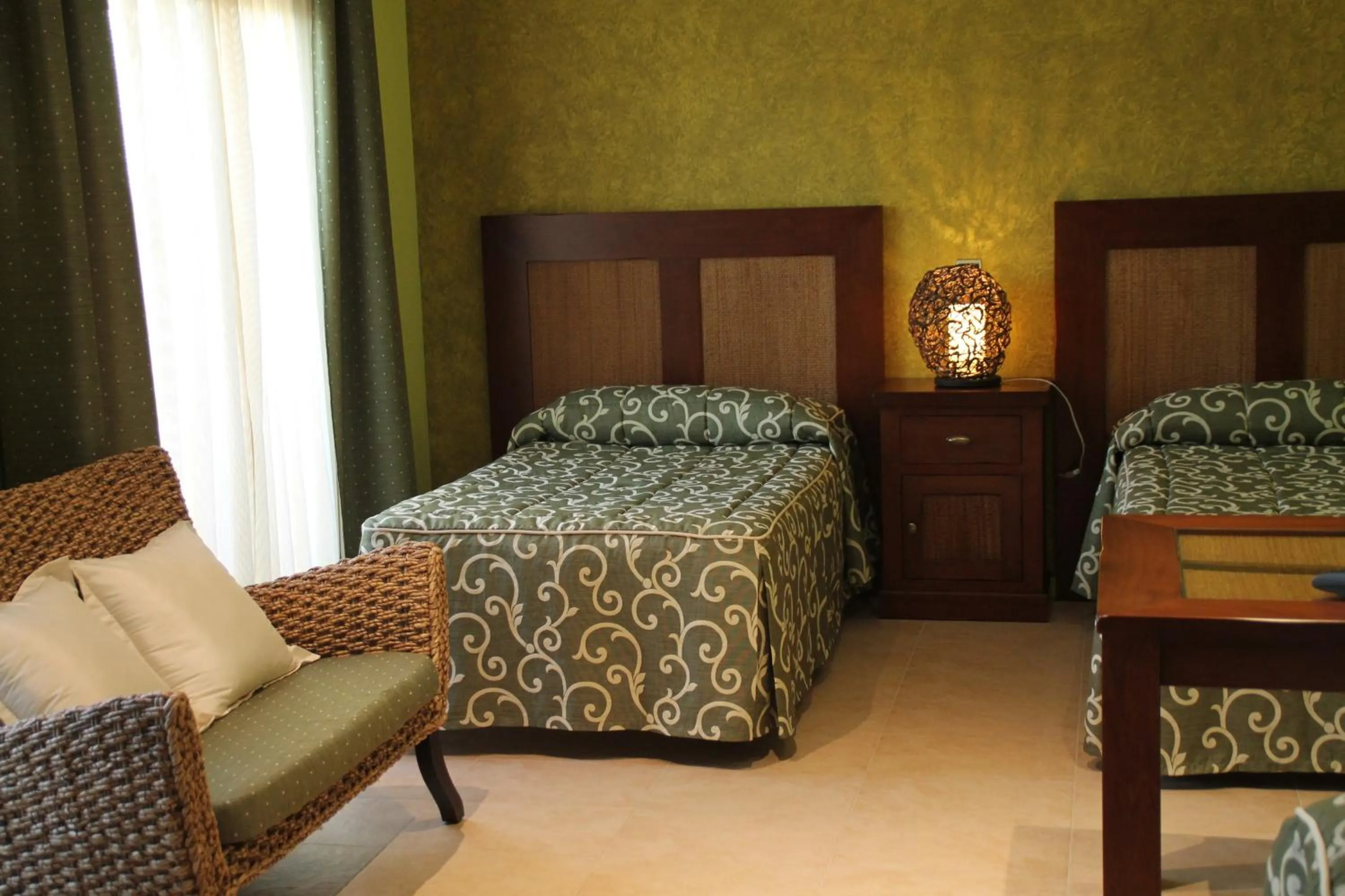 Bedroom, Bed in Hotel Restaurant Cal Petit